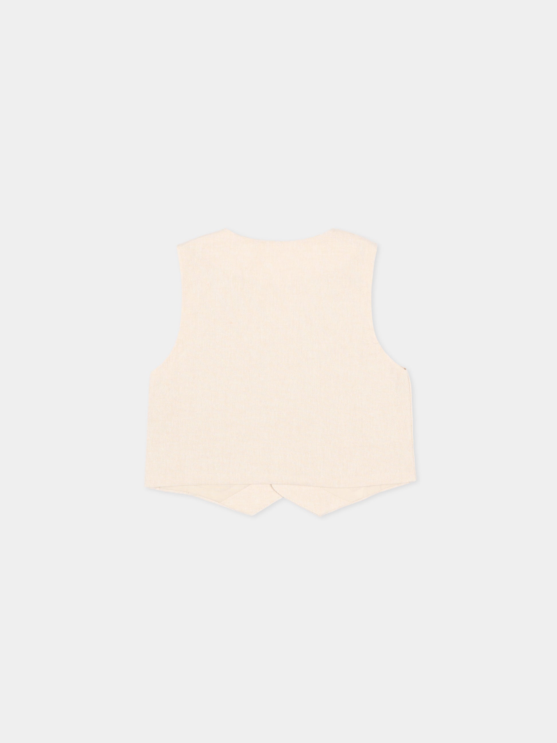 Panciotto beige per neonato,Mayoral,1312 014