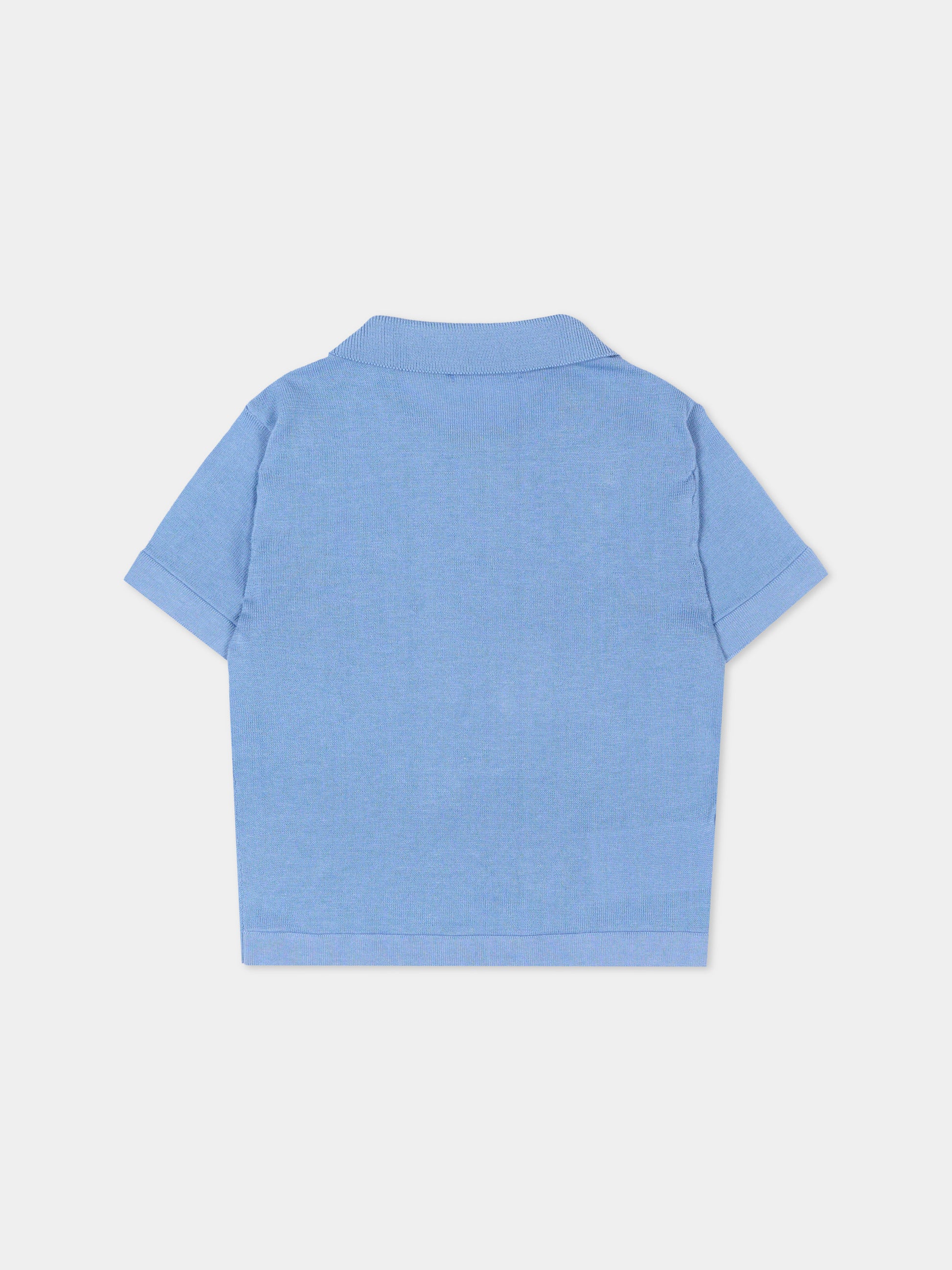 Polo azzurra per neonato con taschino,Mayoral,1109 041