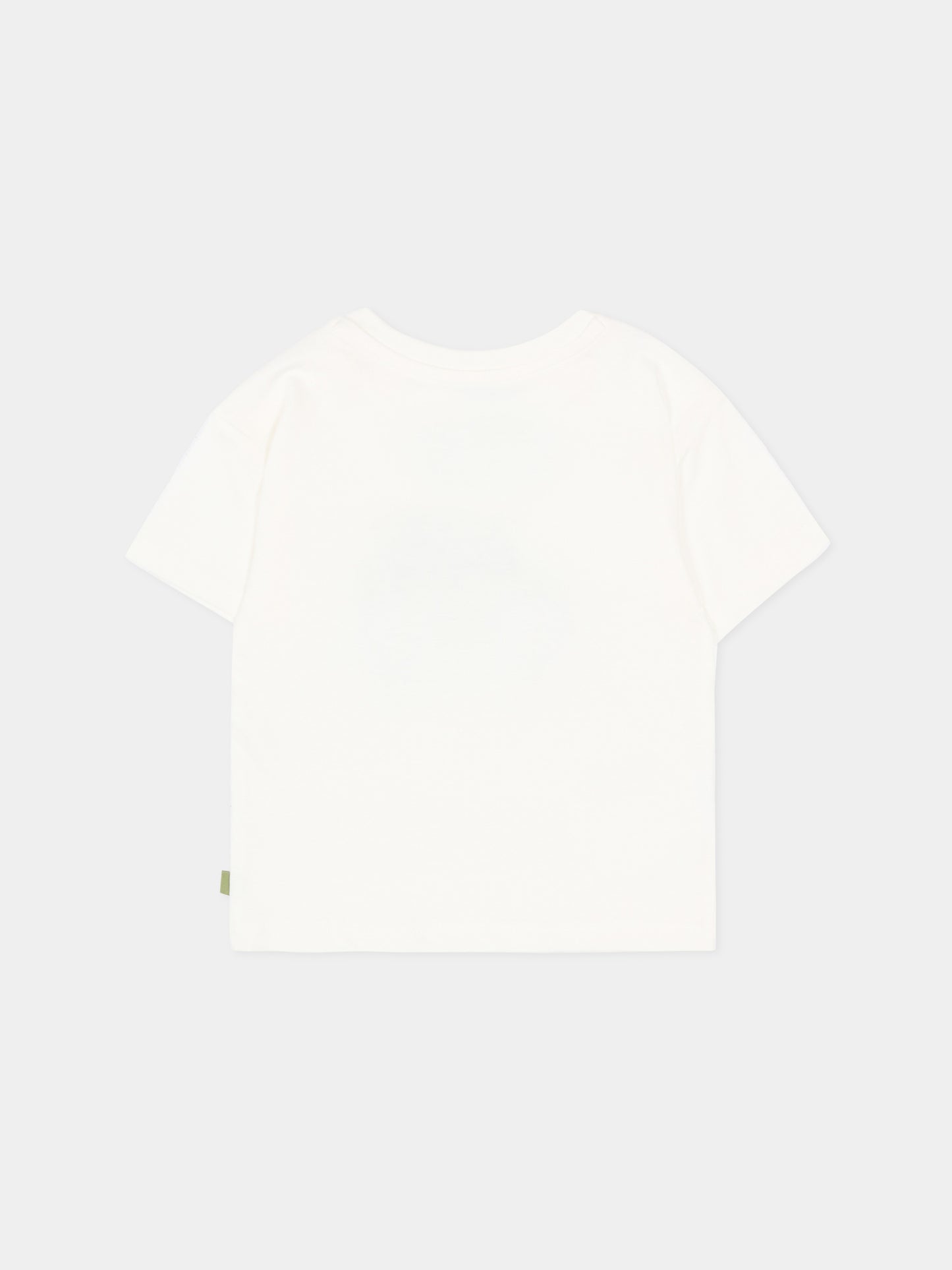 T-Shirt avorio per neonato con auto,Mayoral,1011 087