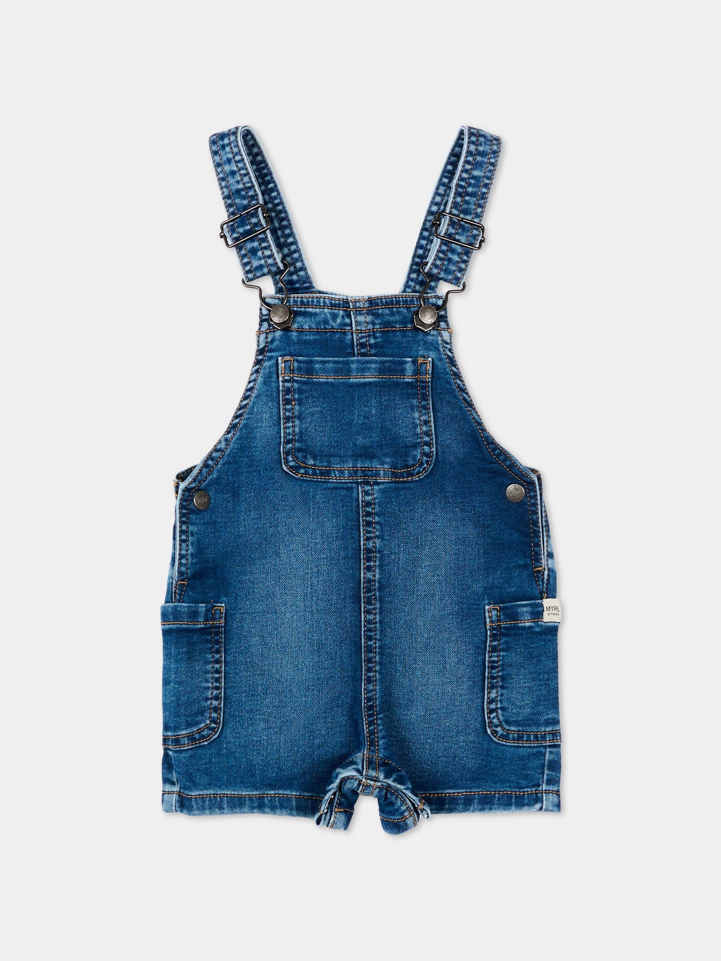 Salopette denim per neonato,Mayoral,1659 005