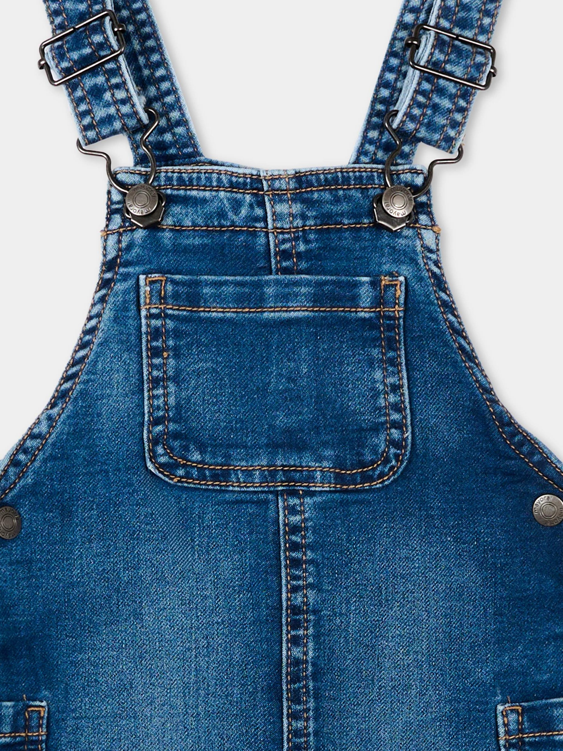 Salopette denim per neonato,Mayoral,1659 005