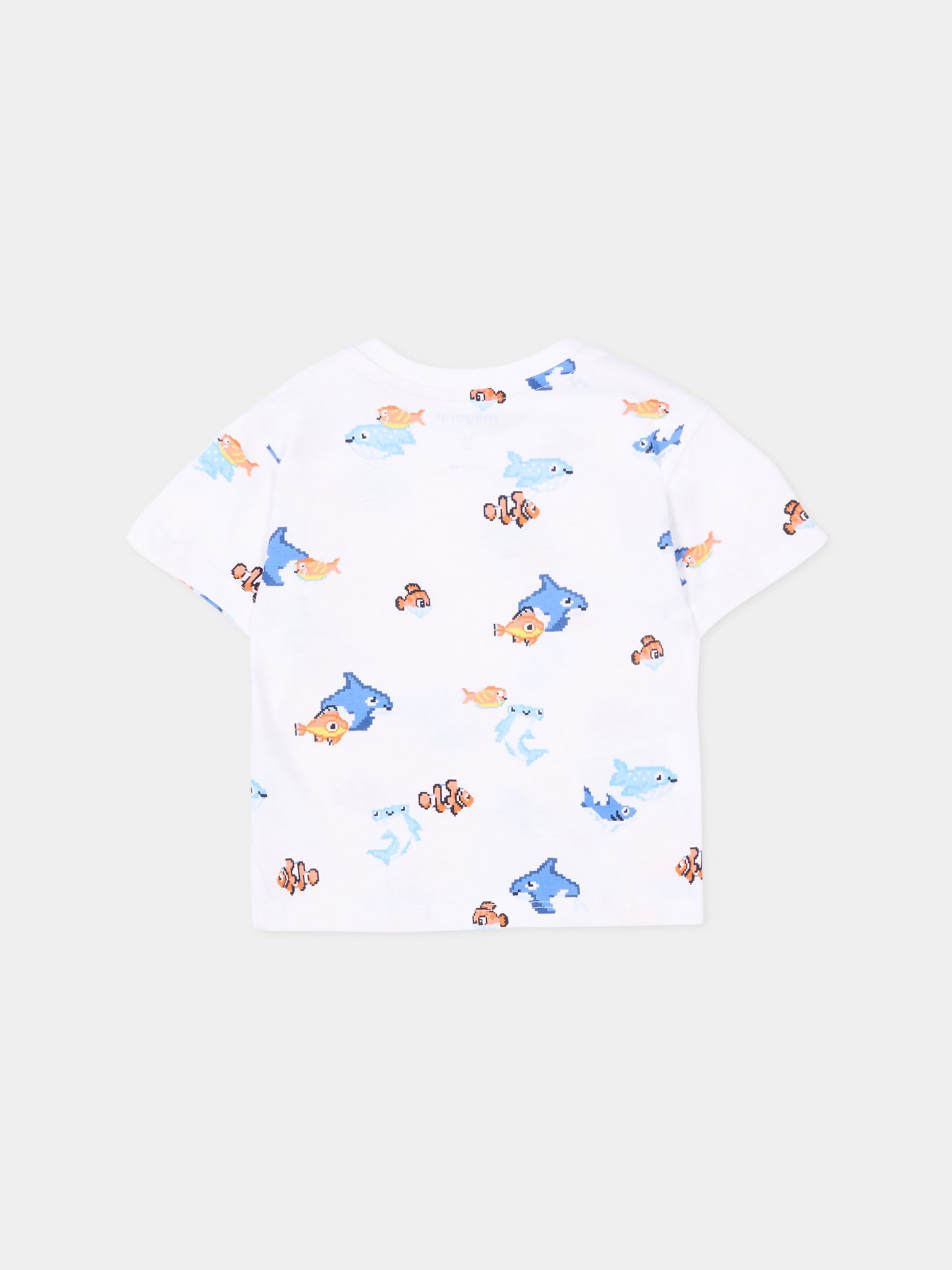 T-Shirt multicolor per neonato con pesci,Mayoral,1012 014