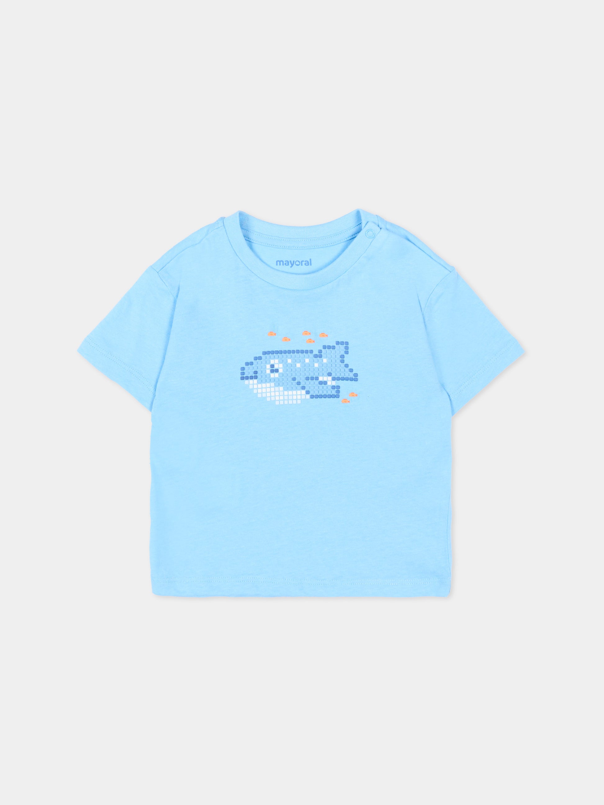 T-Shirt multicolor per neonato con pesci,Mayoral,1012 014