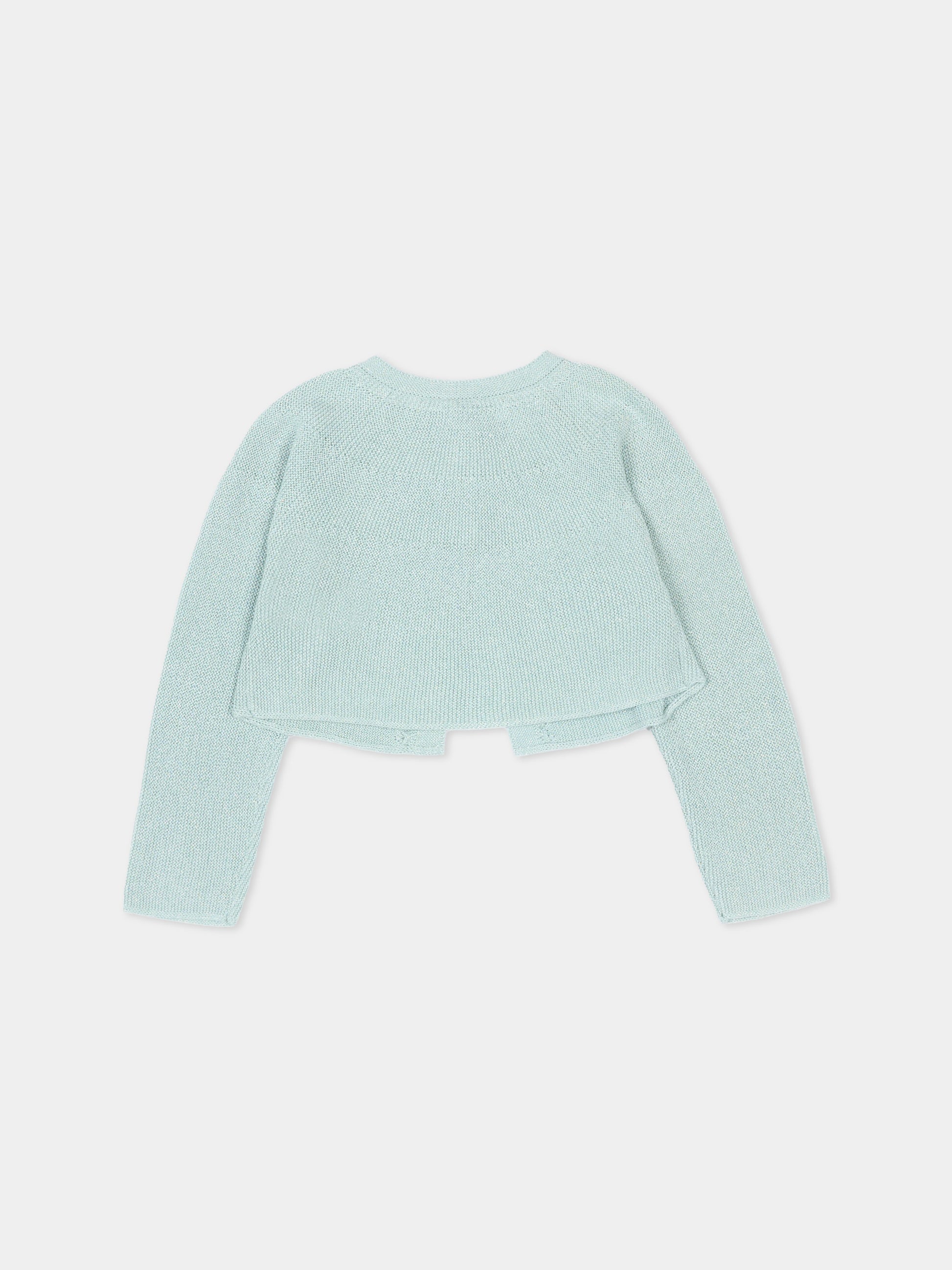 Cardigan verde per neonata corto,Mayoral,302 075