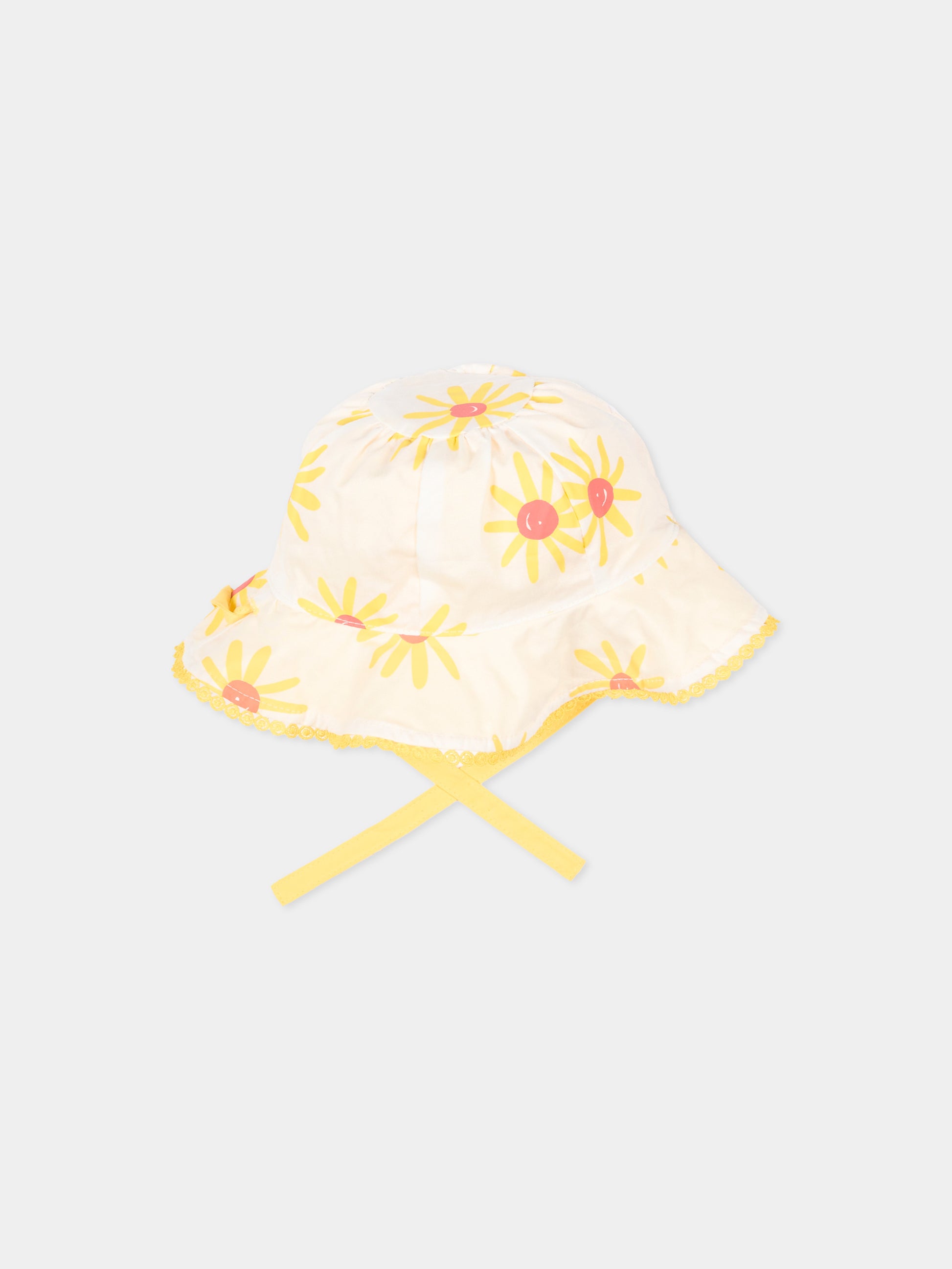 Cloche gialla per neonata con margherite,Mayoral,10144 047