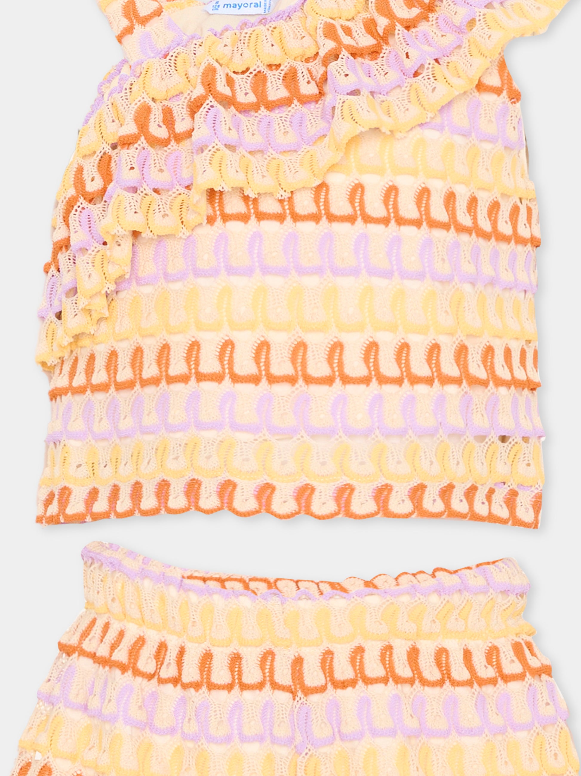 Completo corto multicolor per bambina,Mayoral,3225 060