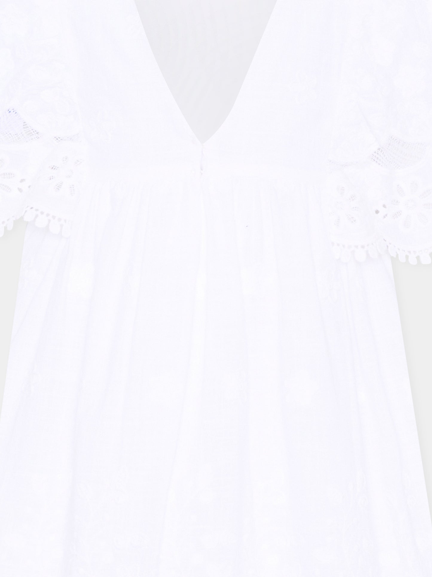 Abito bianco per bambina in pizzo sangallo,Mayoral,3923 081