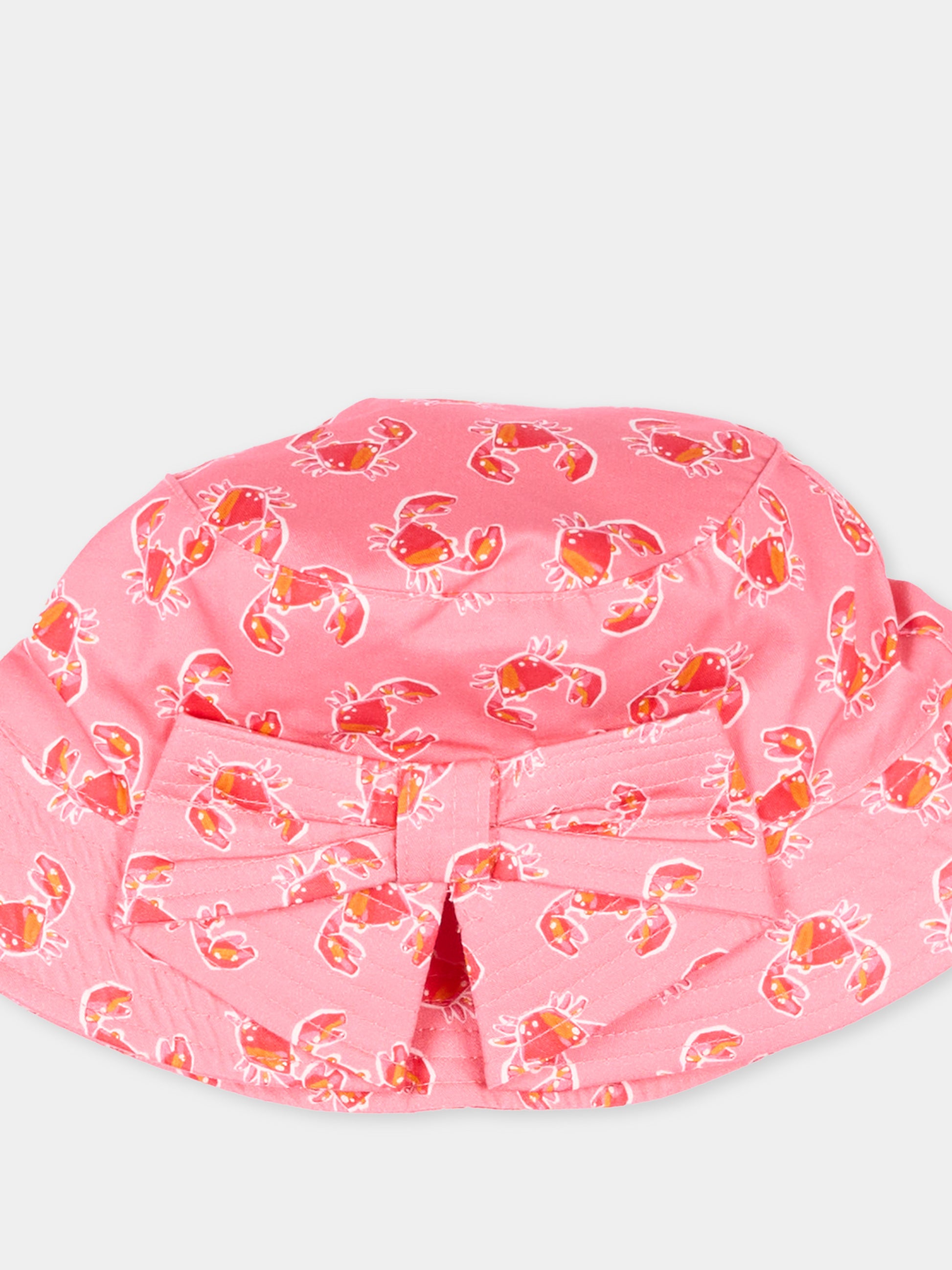 Cloche rosa per bambina con granchi,Mayoral,10190 087
