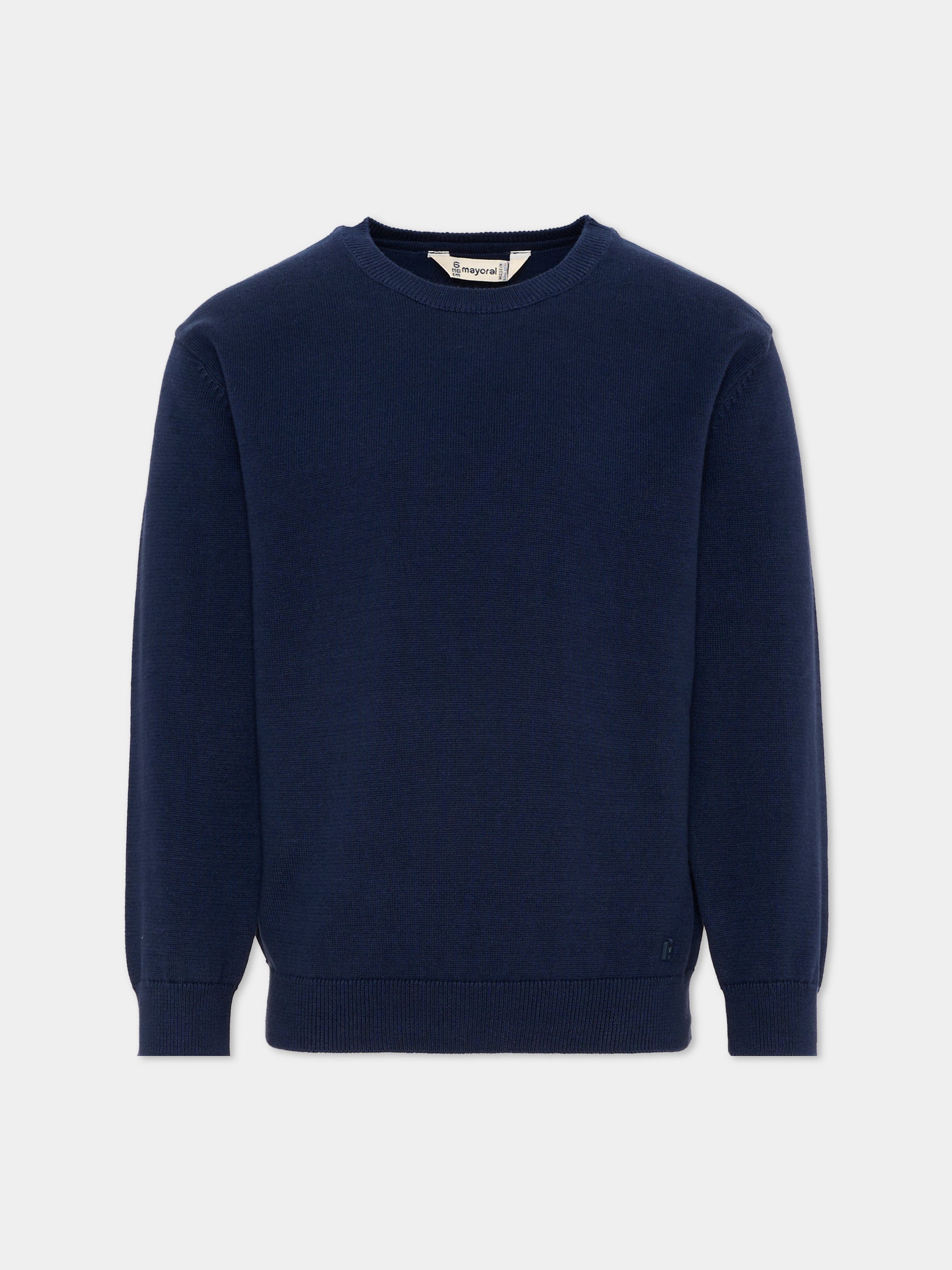 Maglione blu per bambino tinta unita,Mayoral,311 056