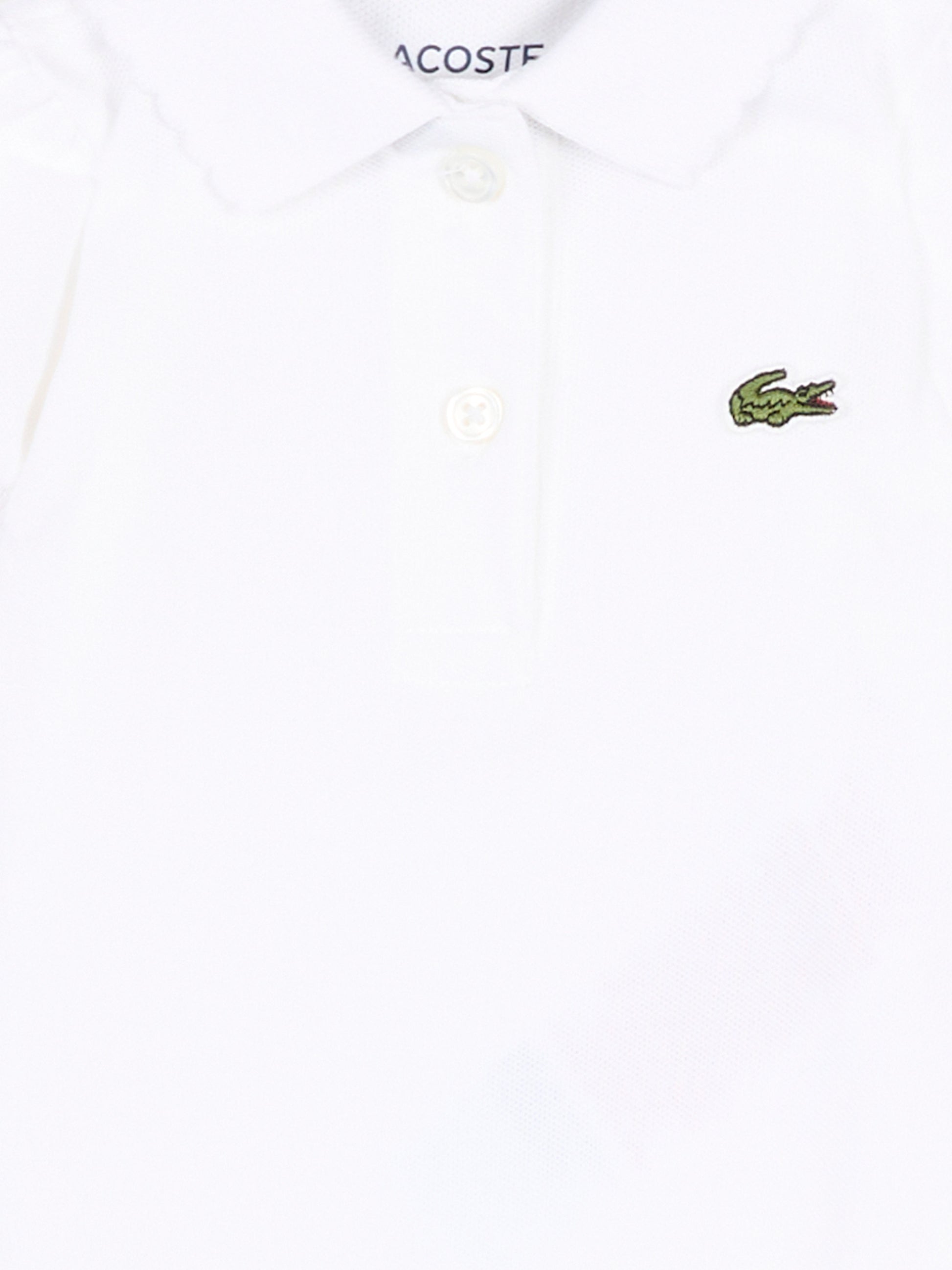 Body bianco per neonata con logo,Lacoste,7120 W8L