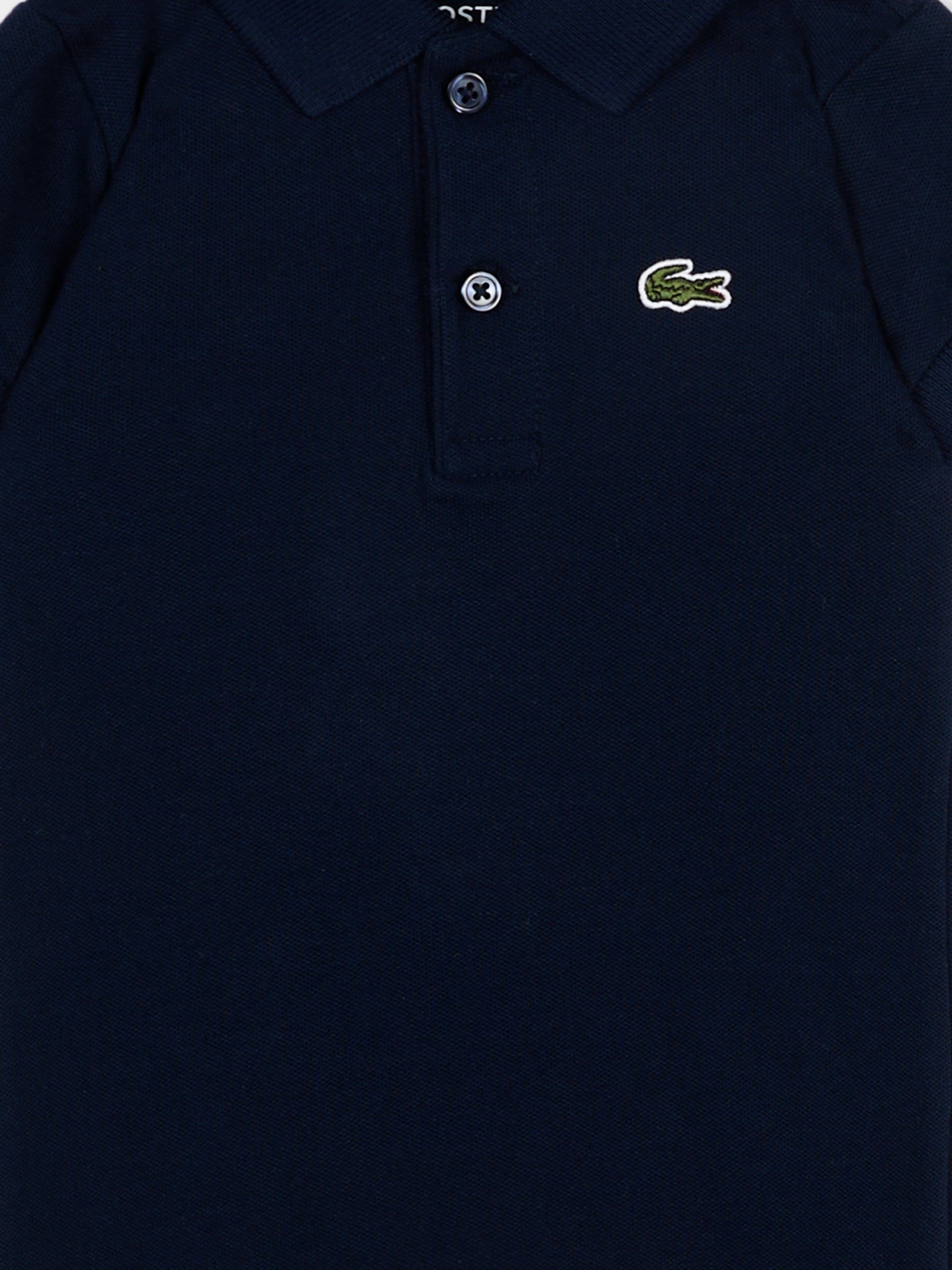 Pagliaccetto blu per neonato con logo,Lacoste,7455 UGW