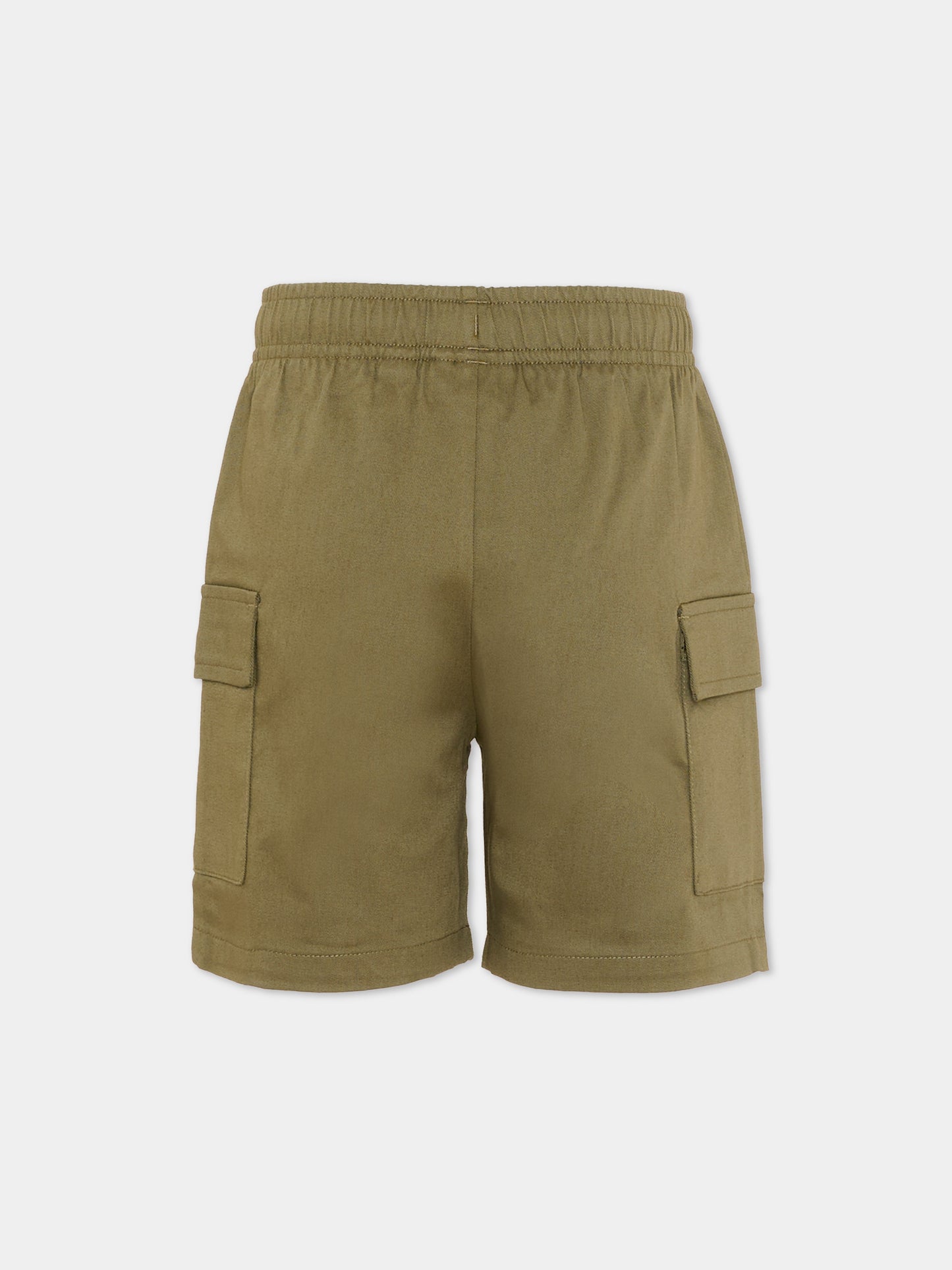 Shorts sportivi verde per bambino con logo,Lacoste,7157 F8K