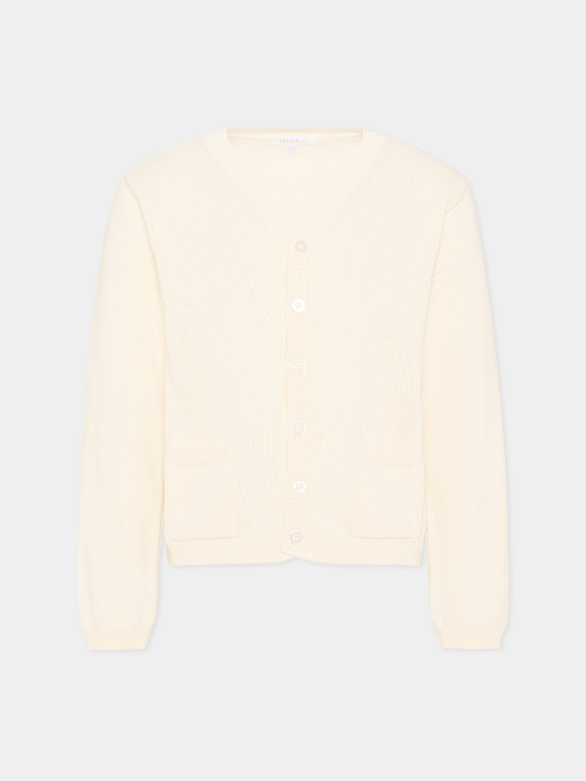 Cardigan avorio per bambino,Patachou,PAP CA4233390 060