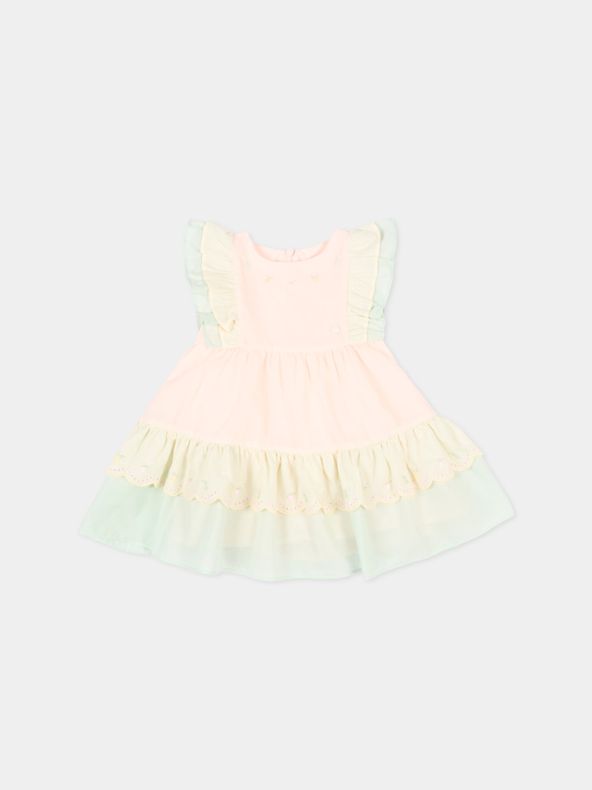 Abito elegante multicolor per neonata,Patachou,PAP VET4233220 026