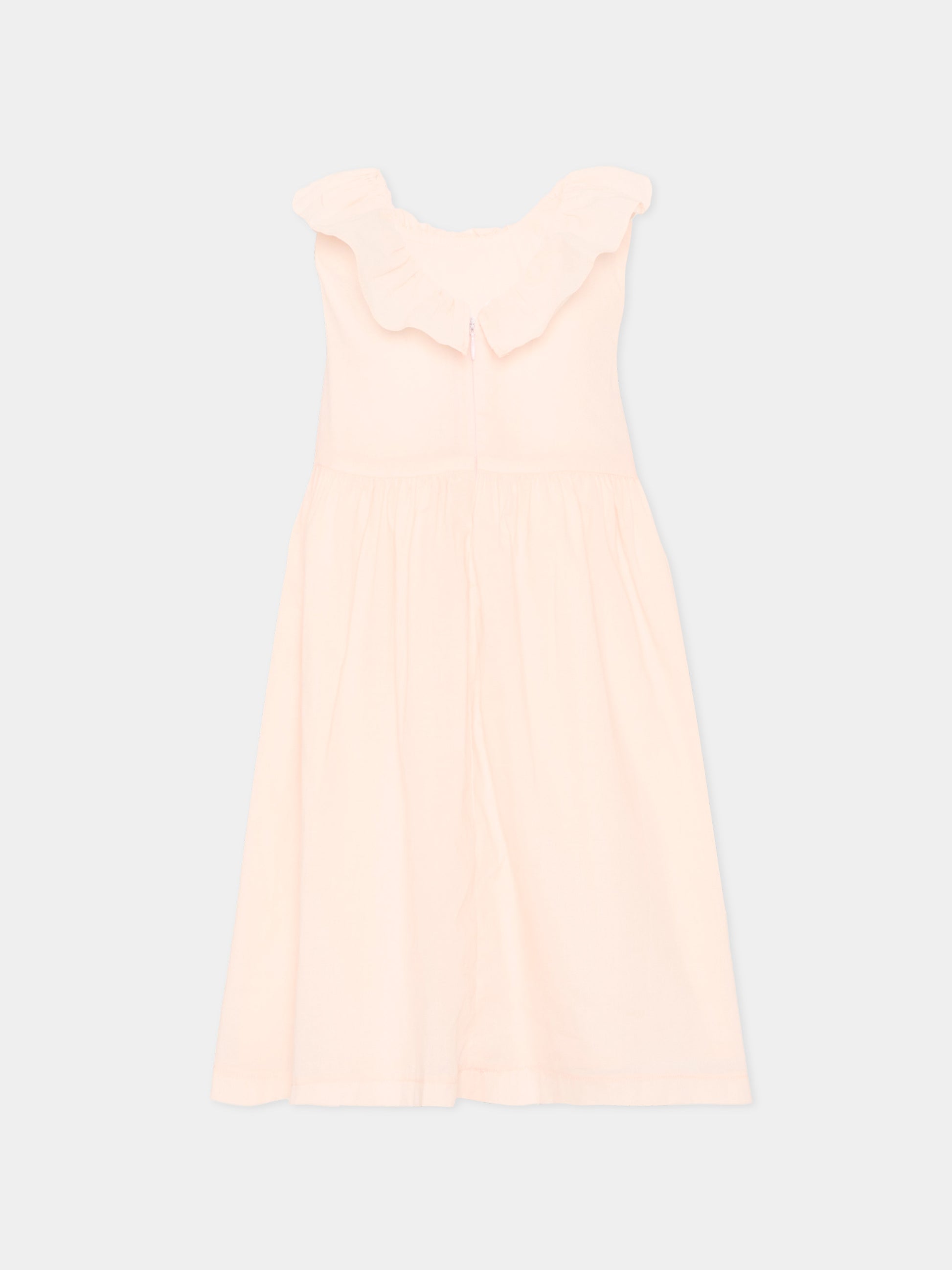 Abito rosa per bambina con punto smock,Patachou,PAP VT4233221 848