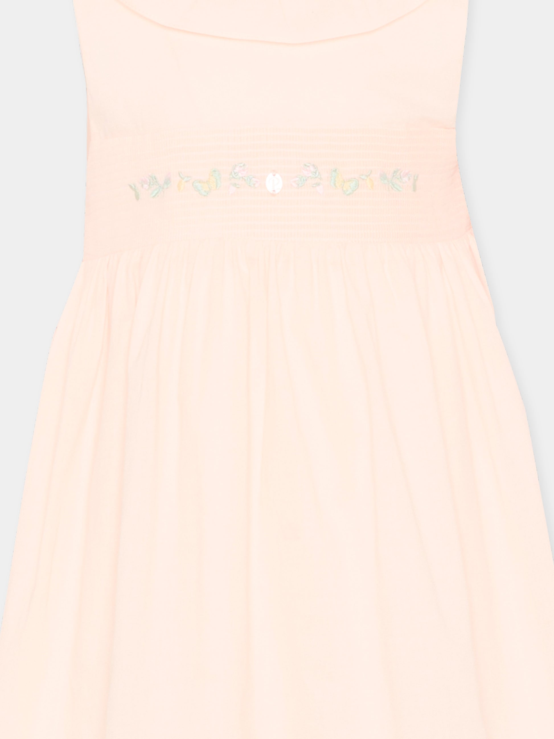 Abito rosa per bambina con punto smock,Patachou,PAP VT4233221 848