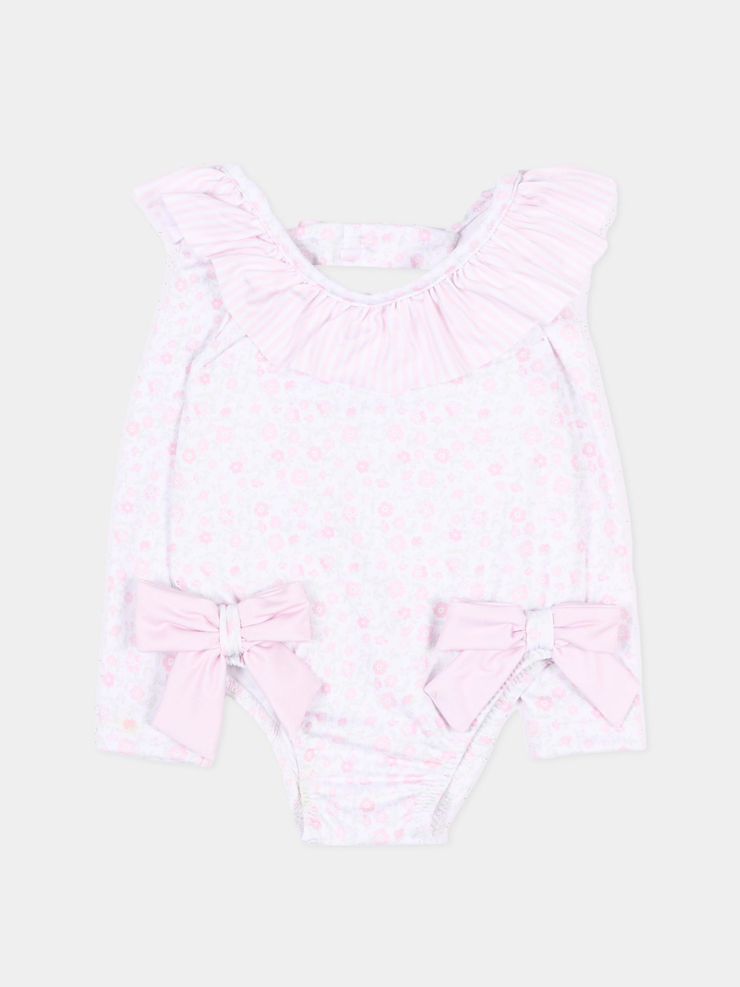 Body lilla anti UV per neonata floreale,Patachou,PAP FTB4233625 Z0155