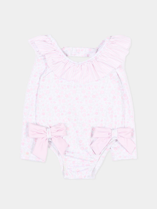 Body lilla anti UV per neonata floreale,Patachou,PAP FTB4233625 Z0155