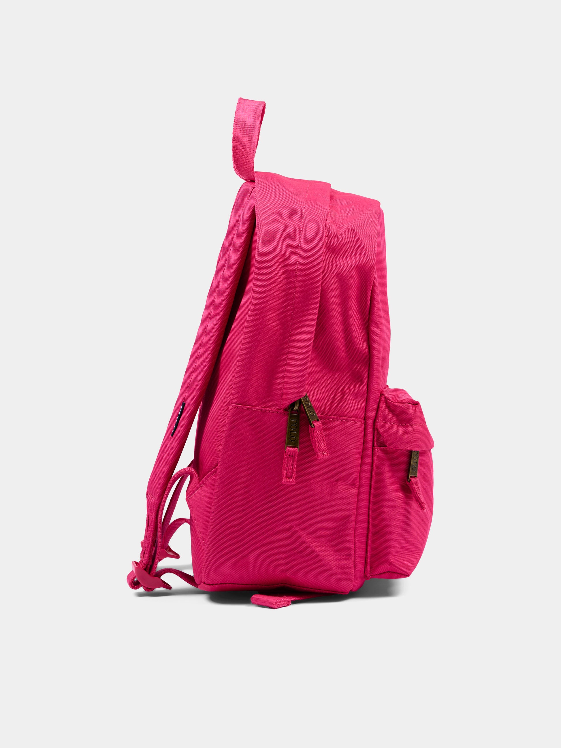 Zaino fucsia per bambina con logo,Ralph Lauren Kids,9AR187 ADP