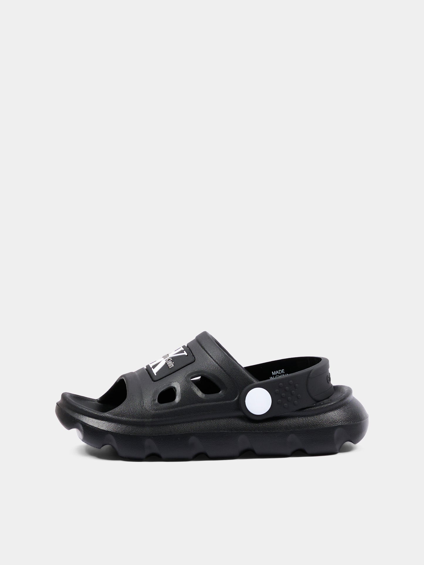 Sandali neri per bambini con logo,Calvin Klein Kids,V1XF 83326 0083999