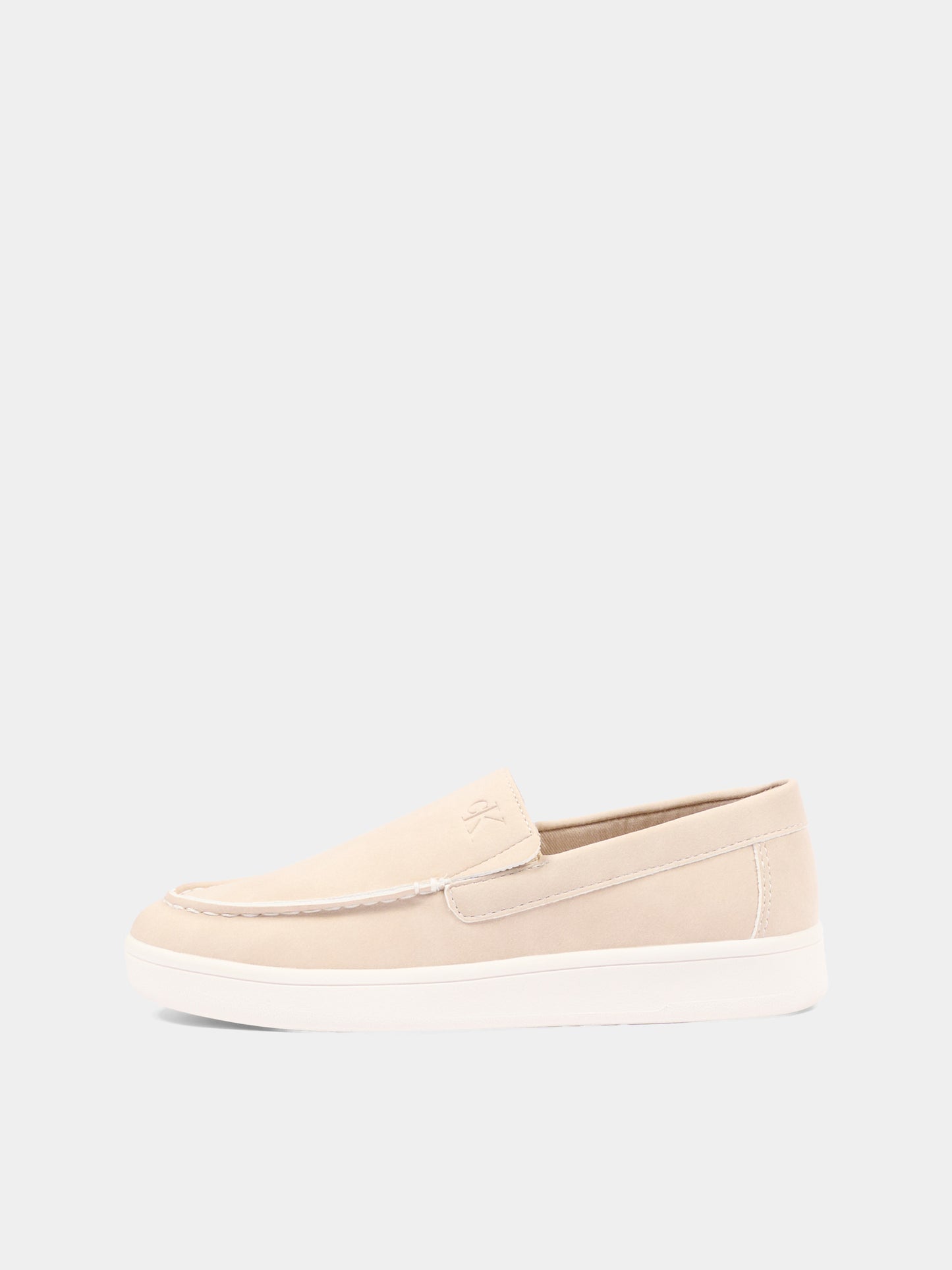 Mocassini beige per bambino con logo,Calvin Klein Kids,V3B4 83283 0315500