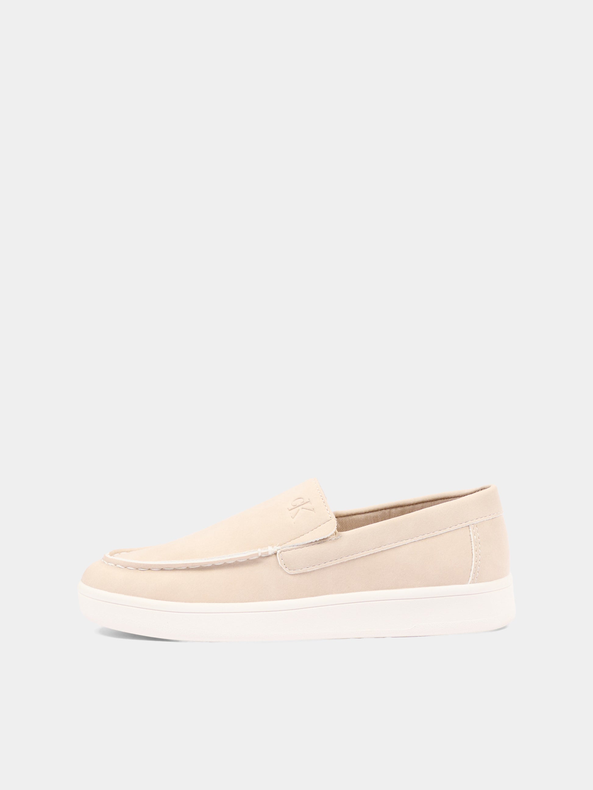 Mocassini beige per bambino con logo,Calvin Klein Kids,V3B4 83283 0315500