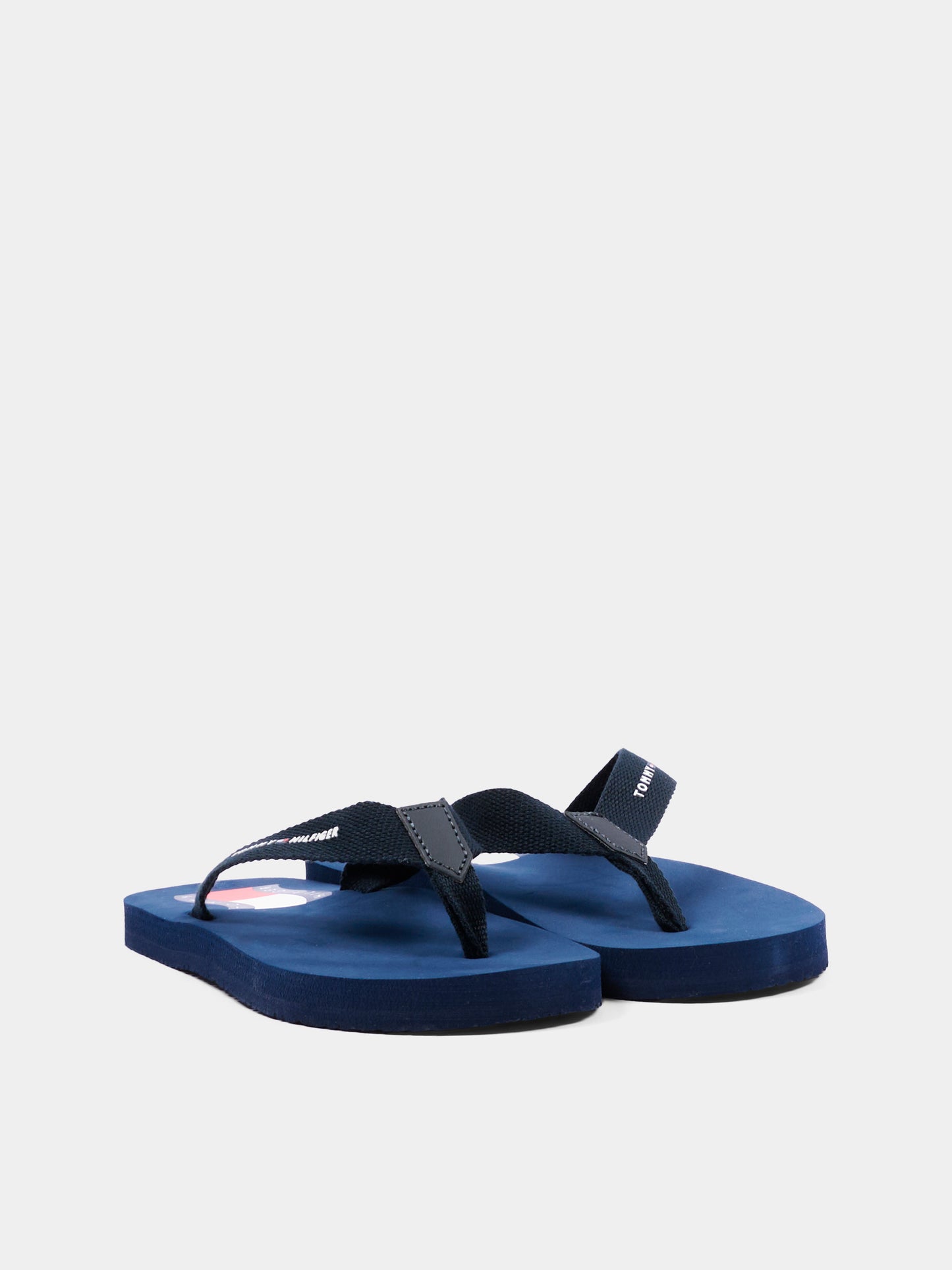 Infradito blu per bambini con logo,Tommy Hilfiger Junior,T3X8 34408 0058800