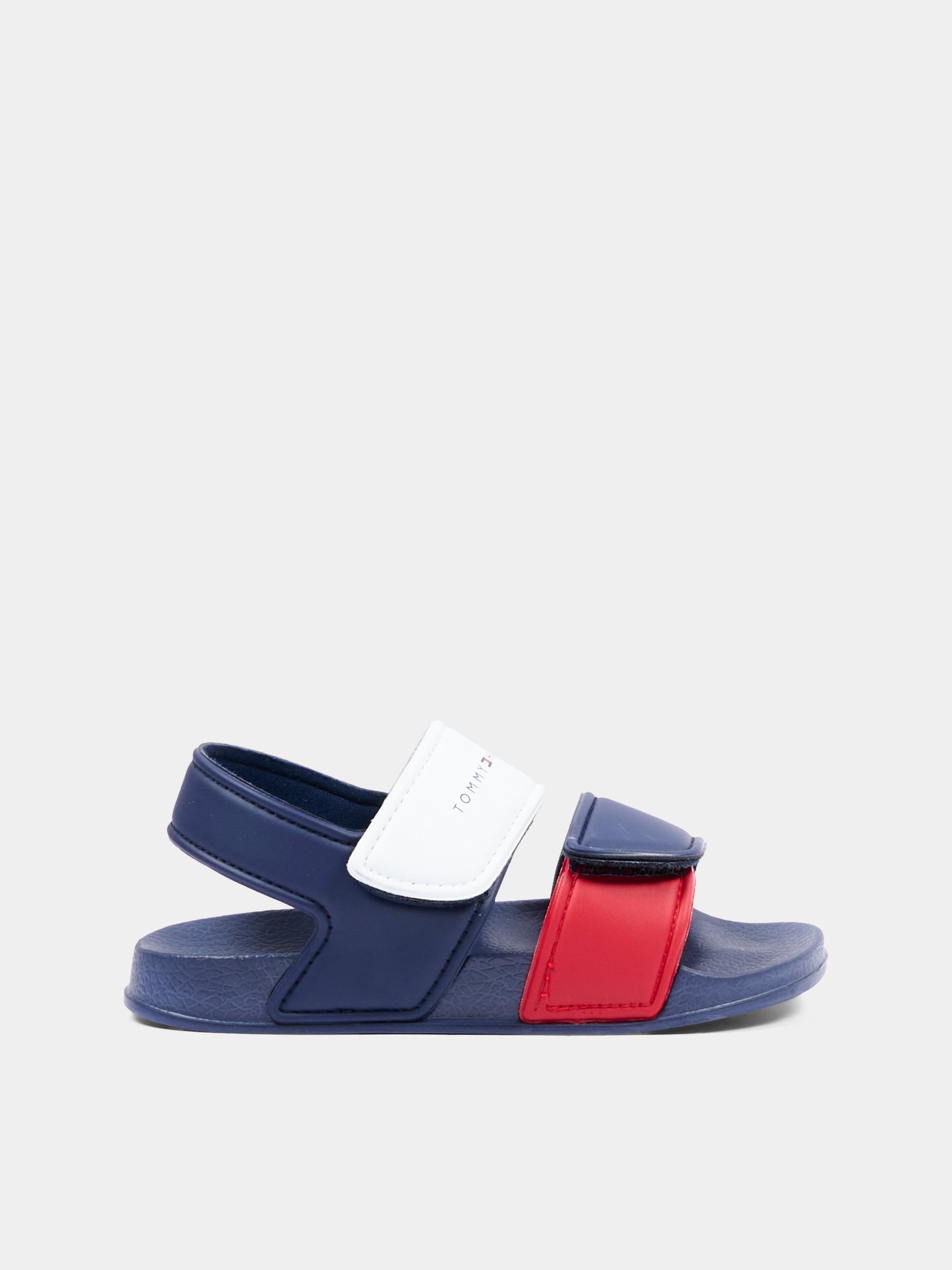 Sandali blu per bambino con logo,Tommy Hilfiger Junior,T1X2 33913 1172Y019