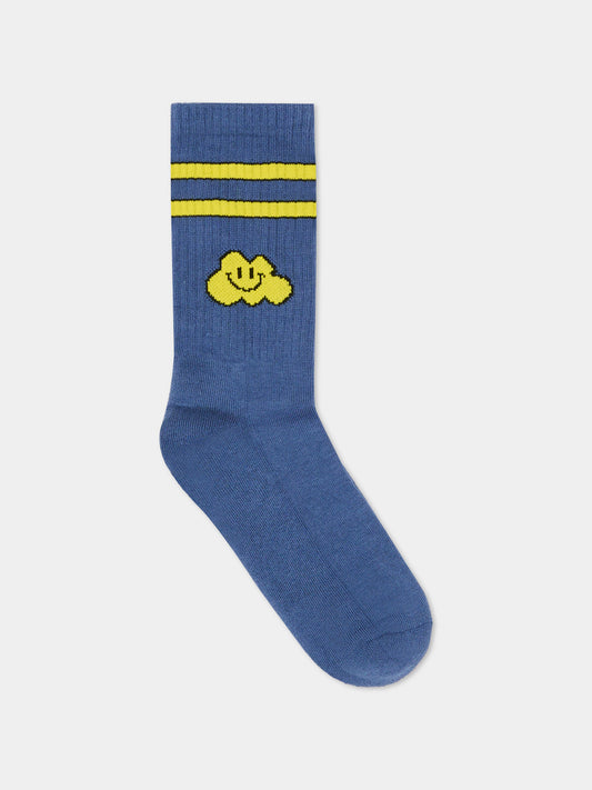 Calze blu per bambini con nuvola gialla,Ghayme,F5GAJUSO013 067