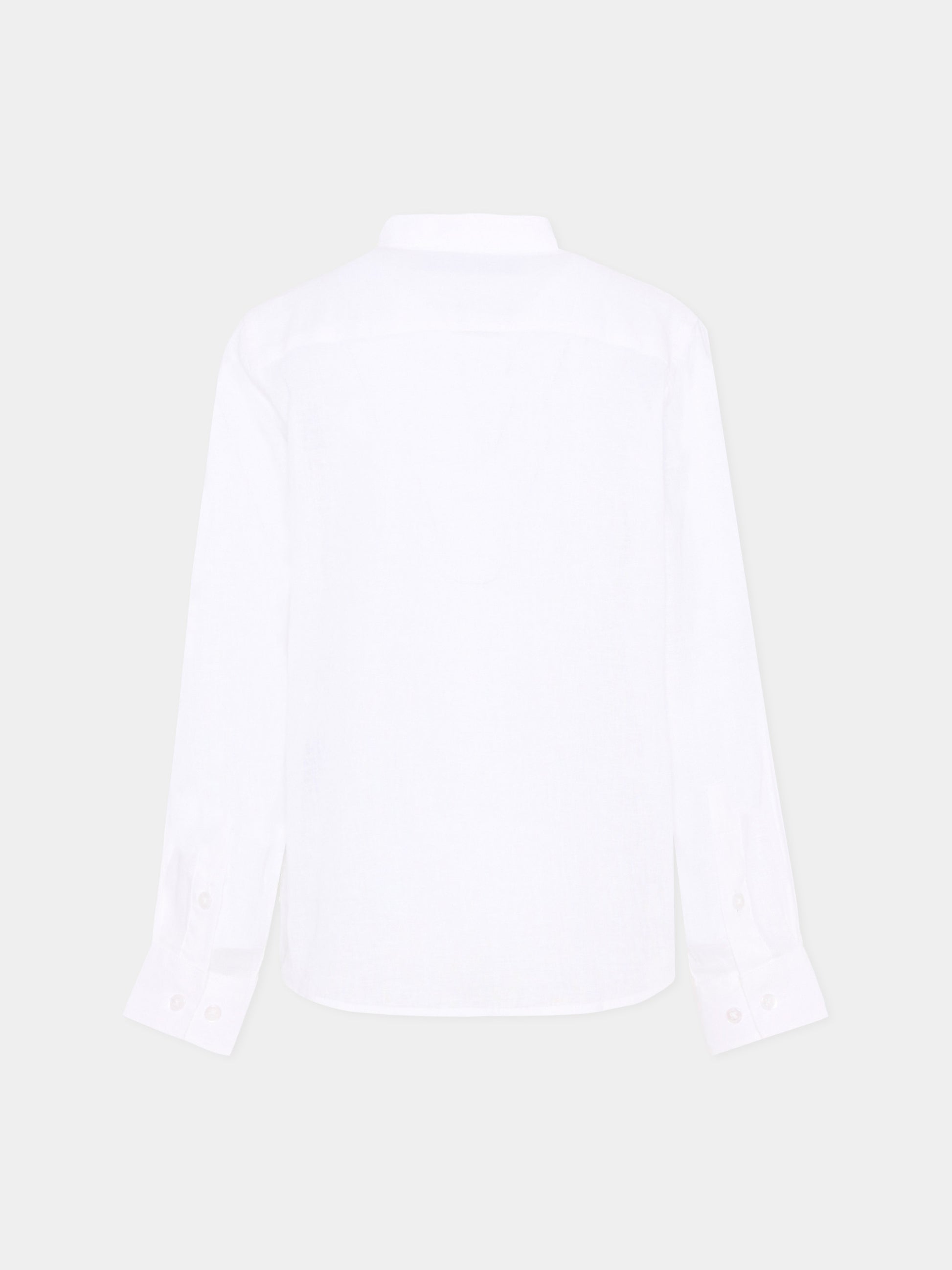 Camicia bianca per bambino con levriero,Trussardi Junior,TBP26140CA WHITE