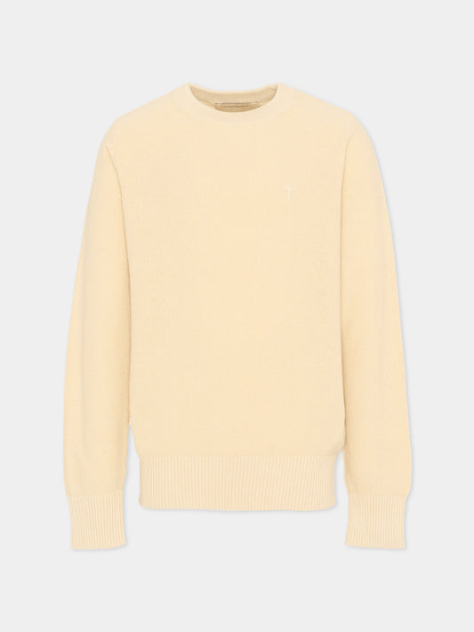 Maglione beige per bambino con levriero,Trussardi Junior,TBP26142MA BEIGE CASTLE WALL