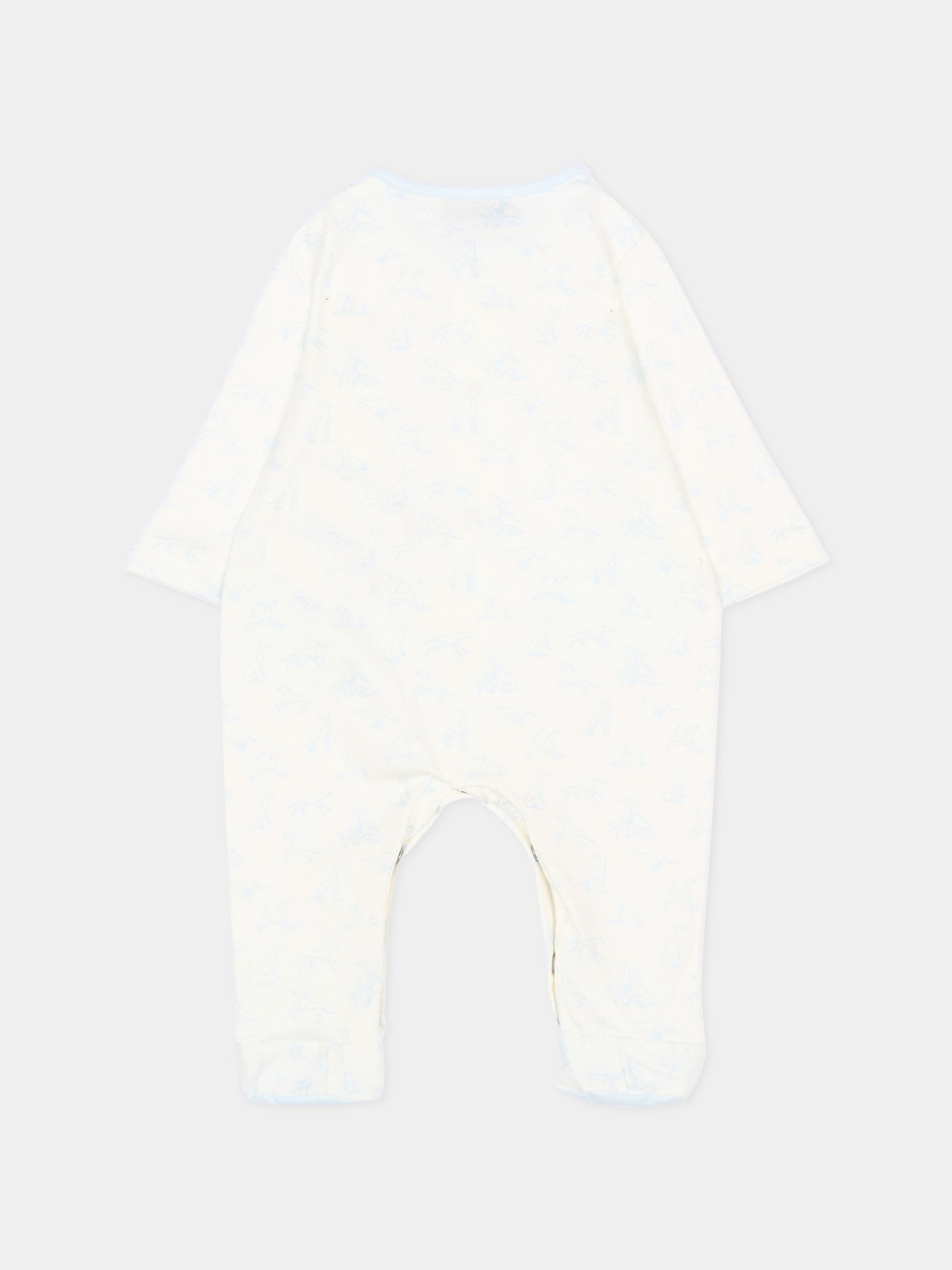 Set tutina avorio per neonato con levrieri,Trussardi Junior,TLP26003TU WHITE