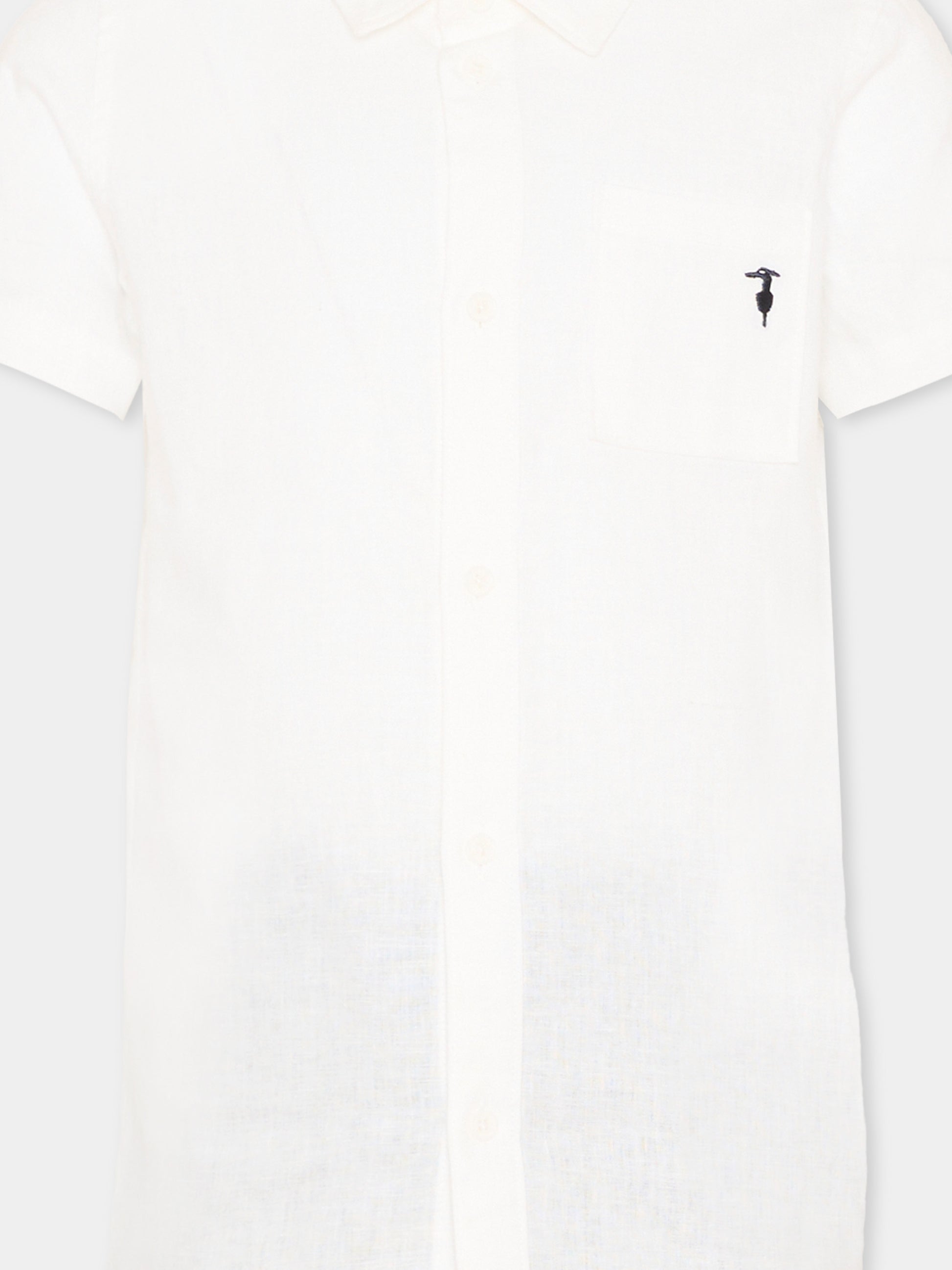 Completo elegante bianco per bambino,Trussardi Junior,TIP26158CL WHITE