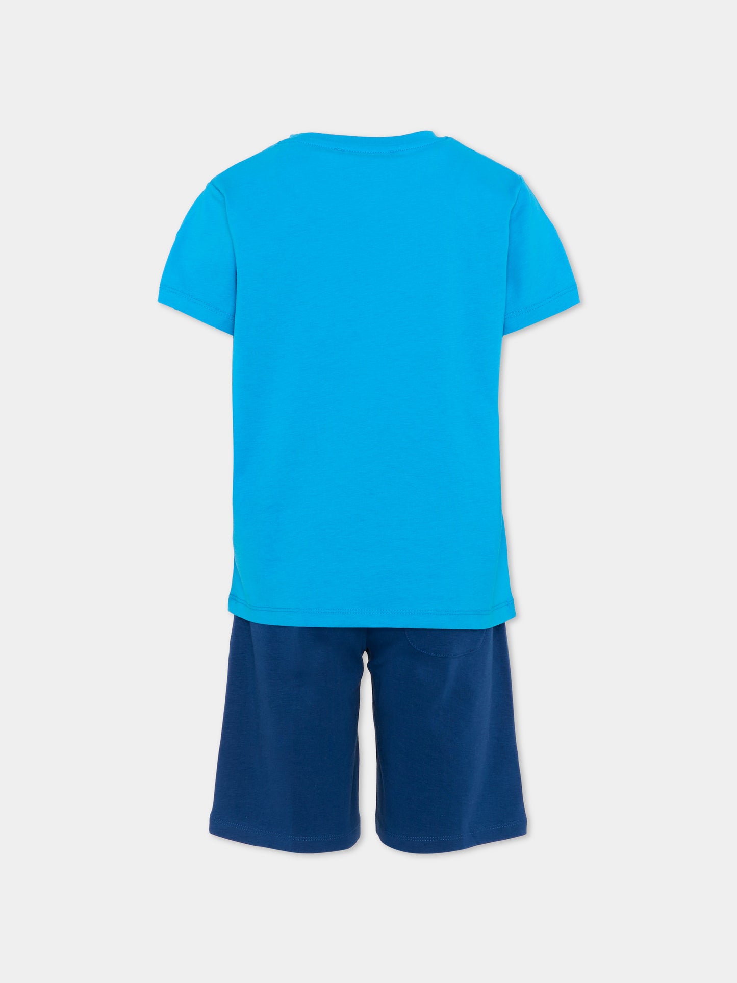 Completo sportivo blu per bambino con logo,Trussardi Junior,TBP26010CJ BLUE BRILLANT