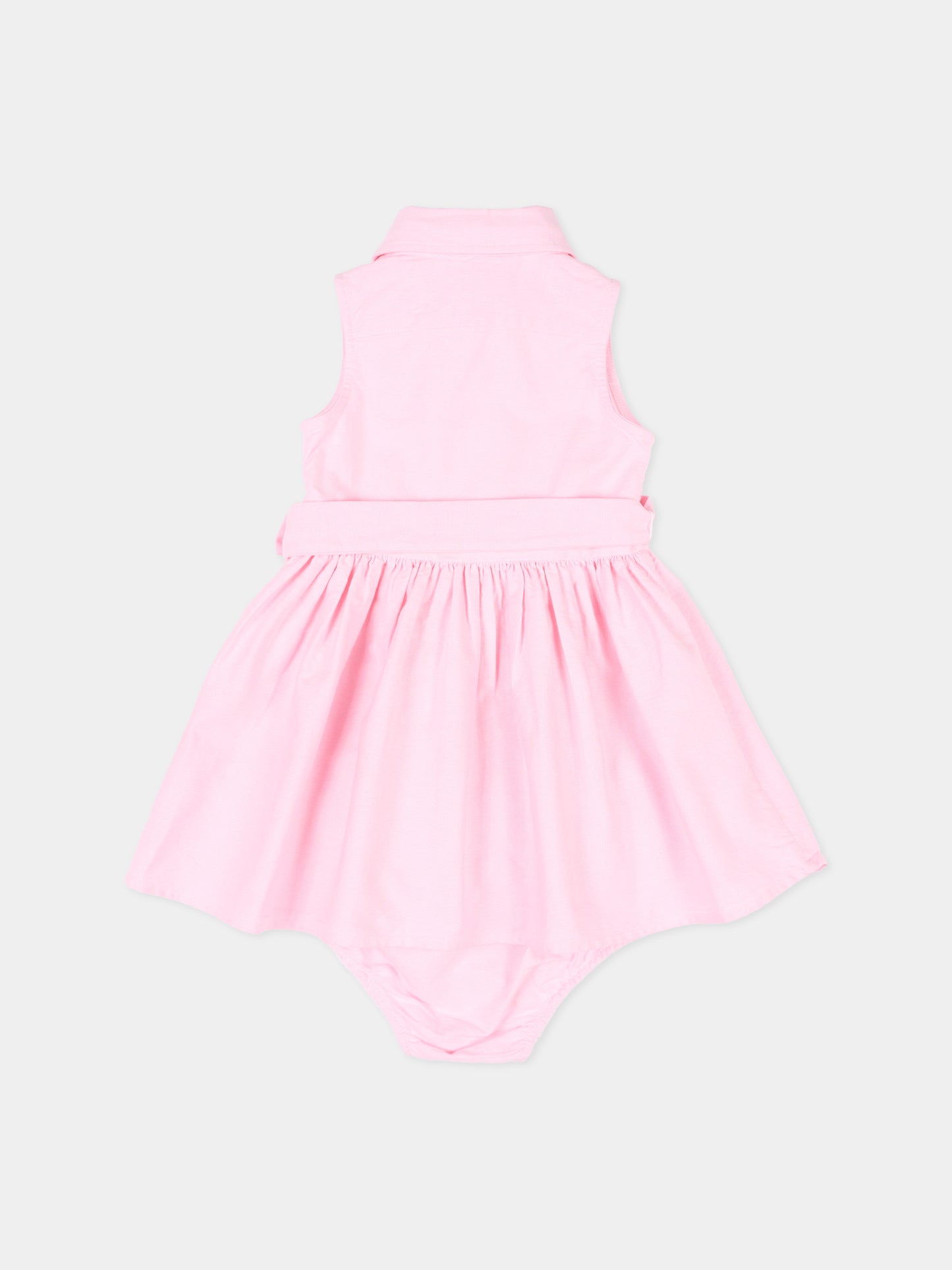Vestito rosa per neonata con Polo Pony,Ralph Lauren Kids,969058002