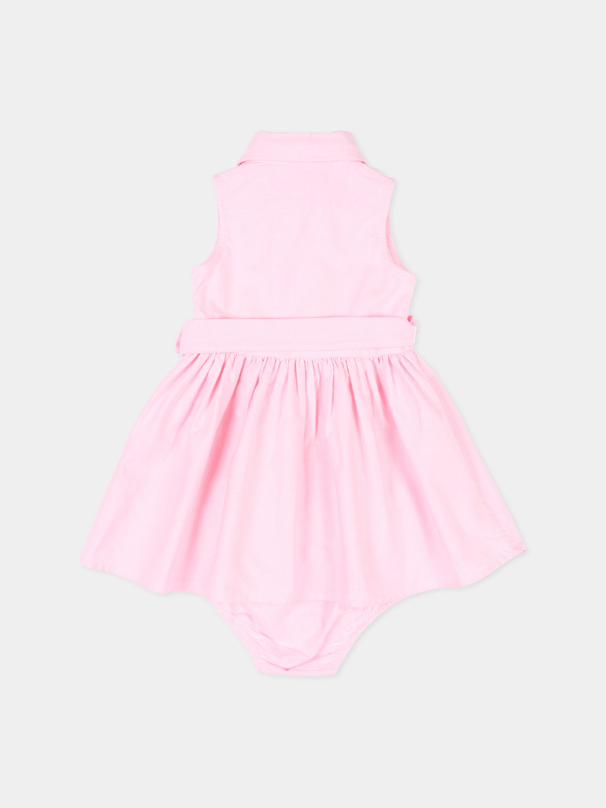 Vestito rosa per neonata con Polo Pony,Ralph Lauren Kids,969058002