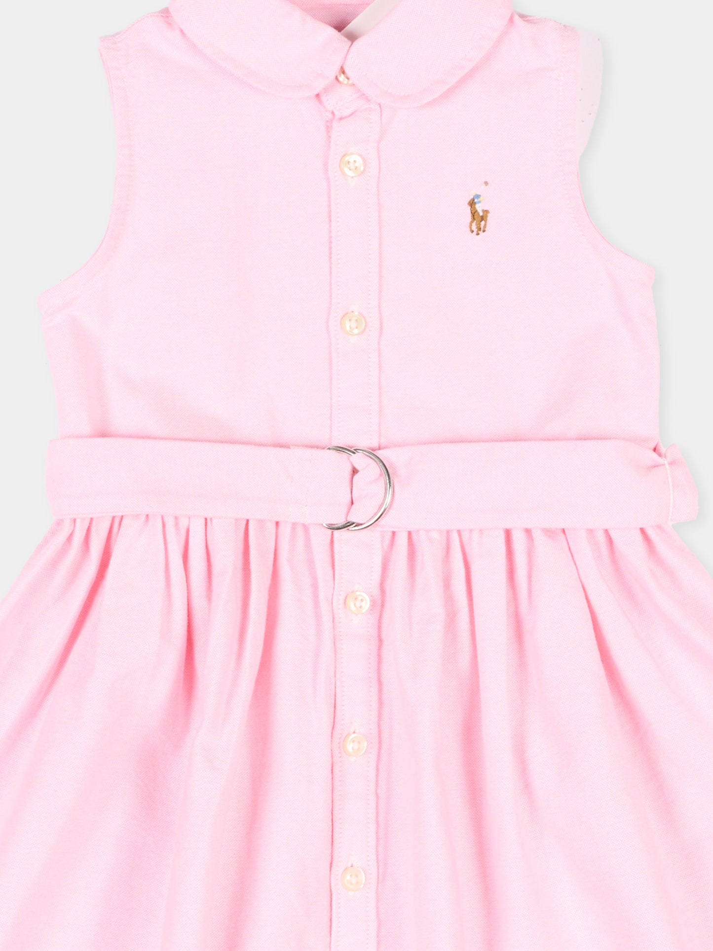 Vestito rosa per neonata con Polo Pony,Ralph Lauren Kids,969058002