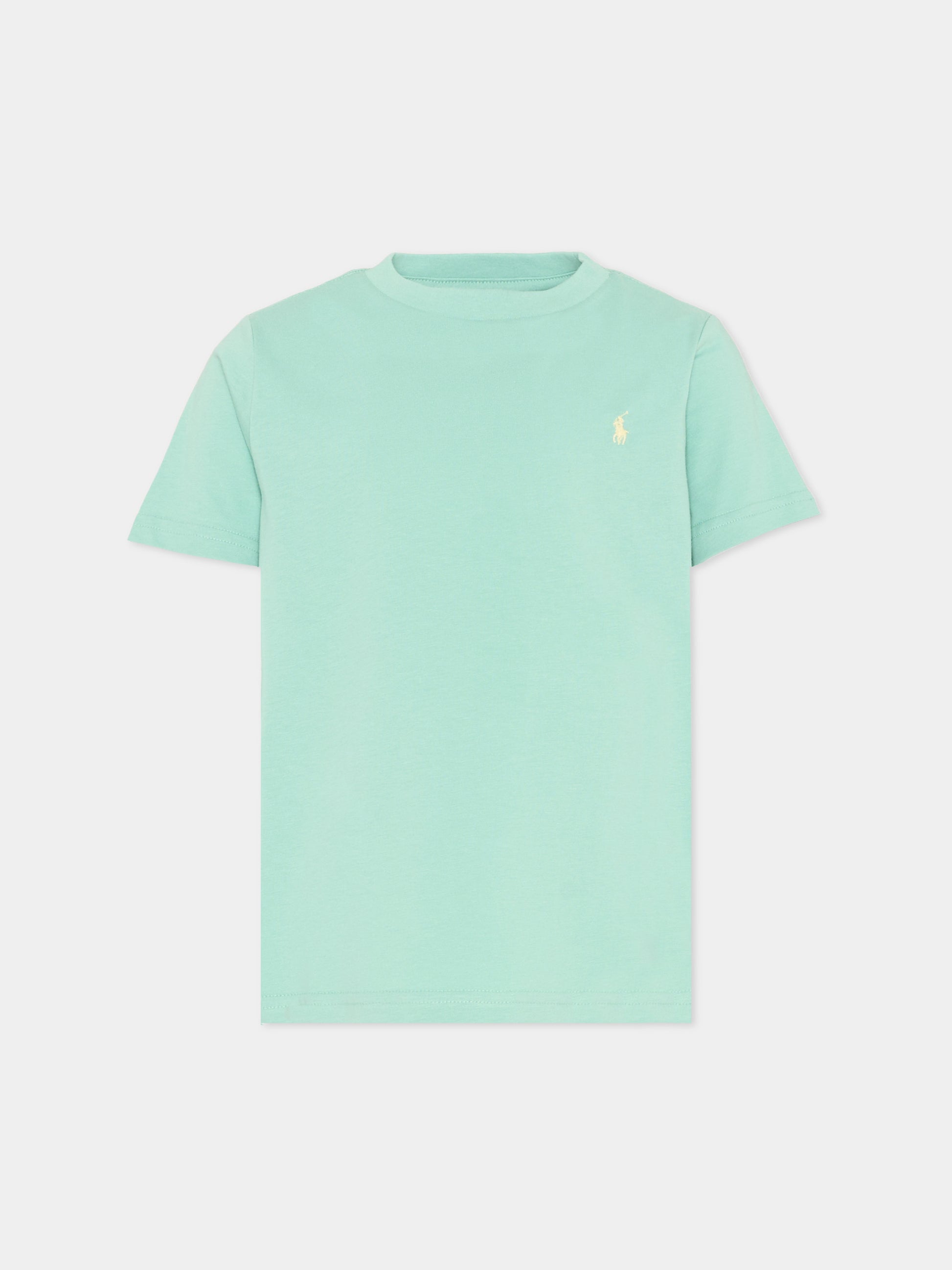 T-Shirt azzurra per bambino con Polo Pony,Ralph Lauren Kids,832904514