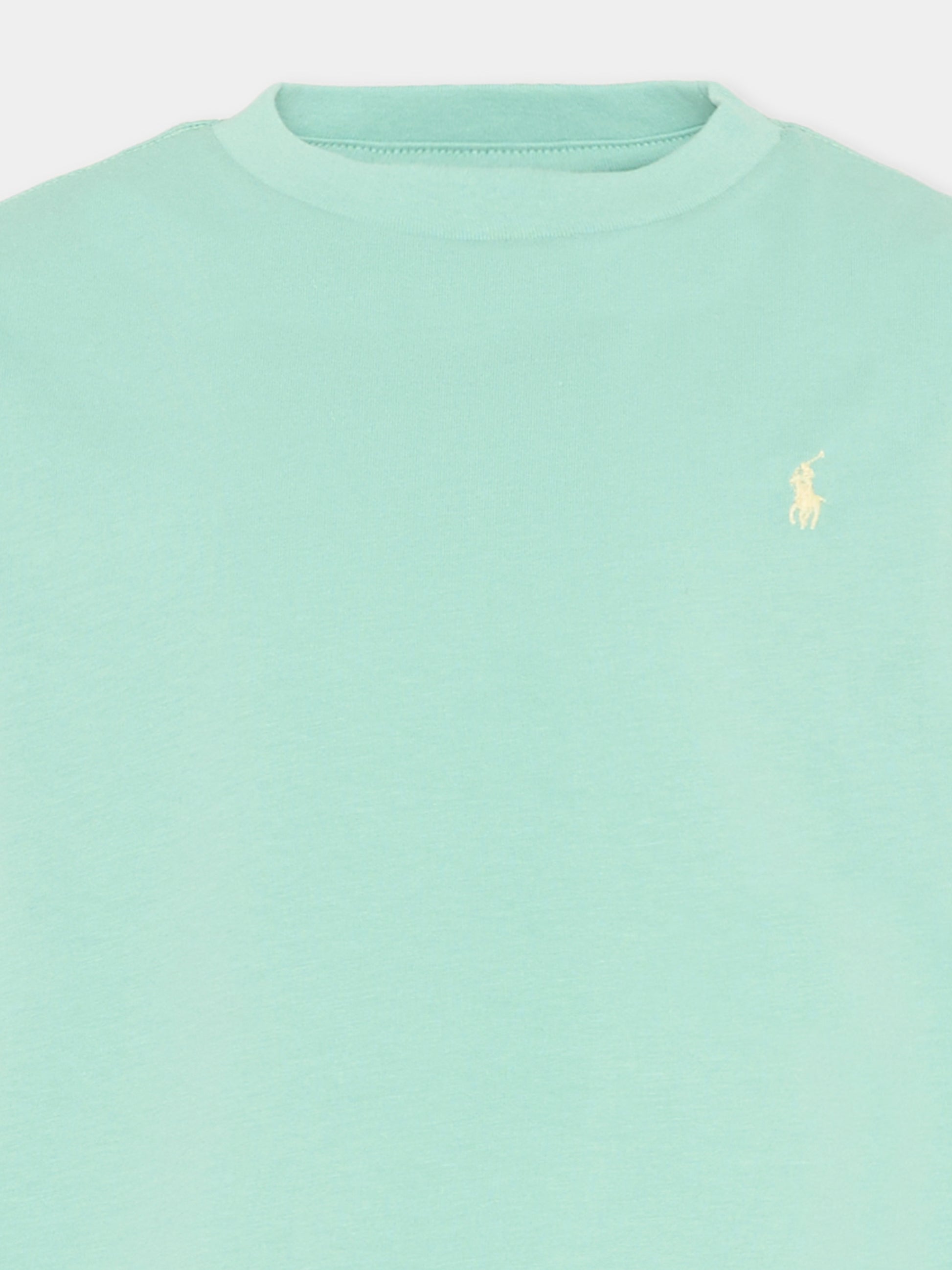 T-Shirt azzurra per bambino con Polo Pony,Ralph Lauren Kids,832904514