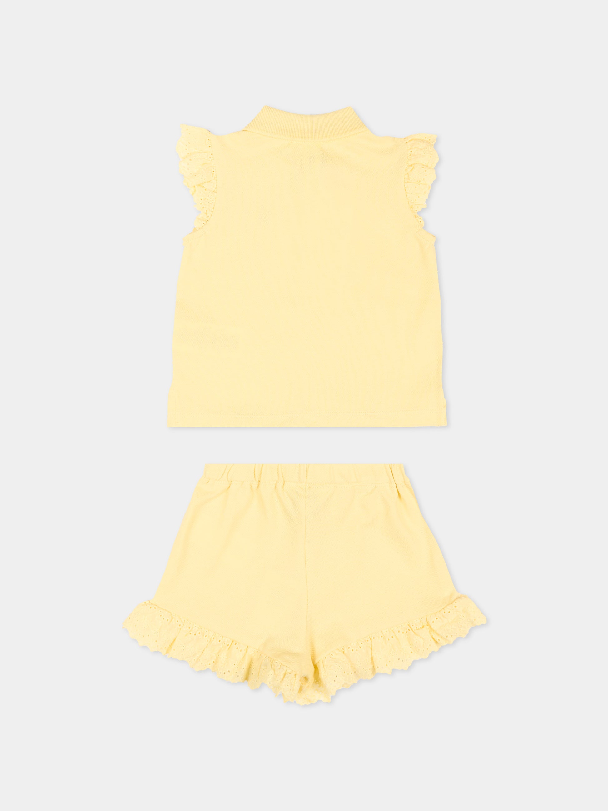Completo sportivo giallo per neonata,Ralph Lauren Kids,A12829001