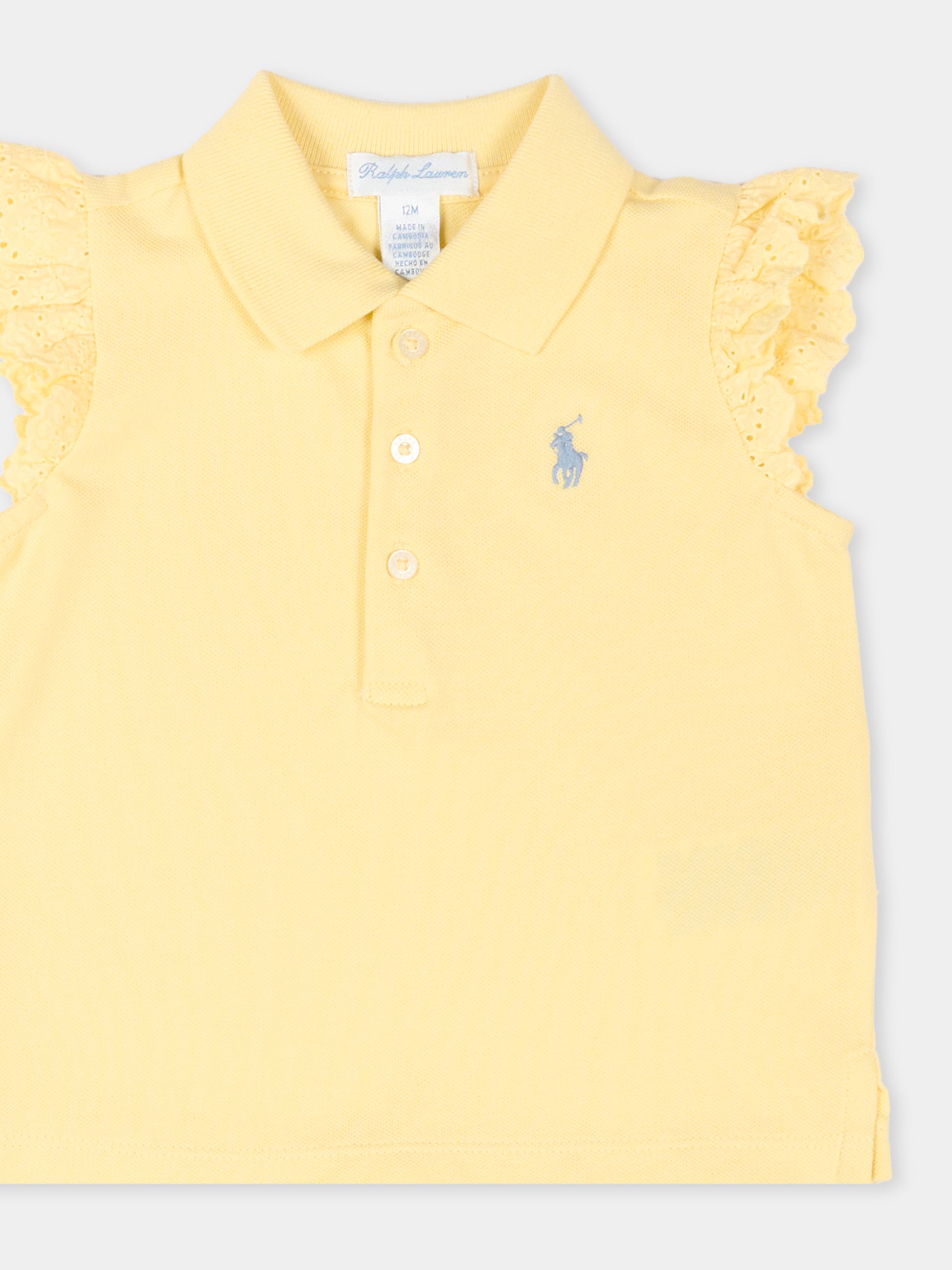Completo sportivo giallo per neonata,Ralph Lauren Kids,A12829001