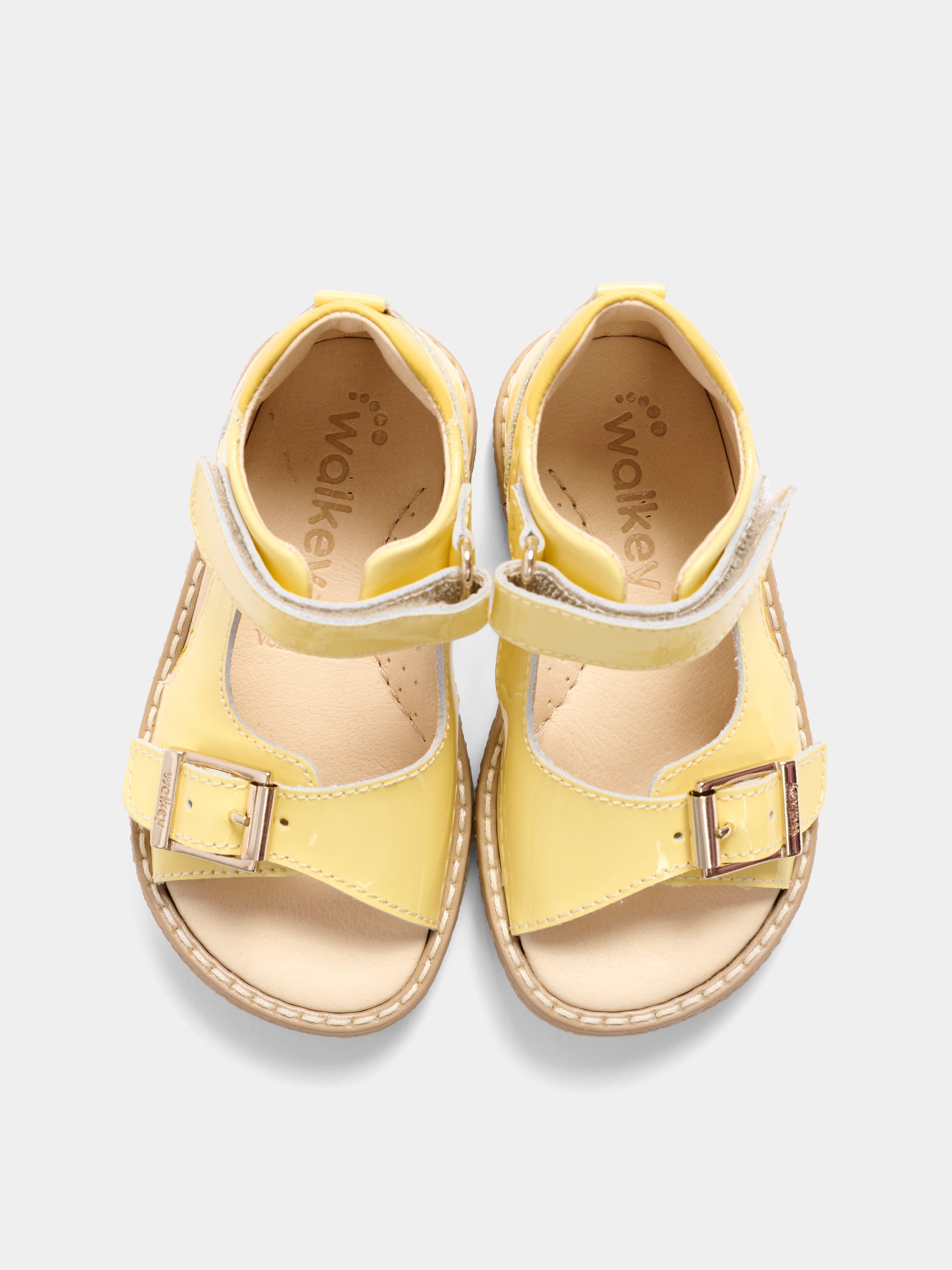 Sandali gialli per bambina,Walkey,Y1A2 44184 0224200