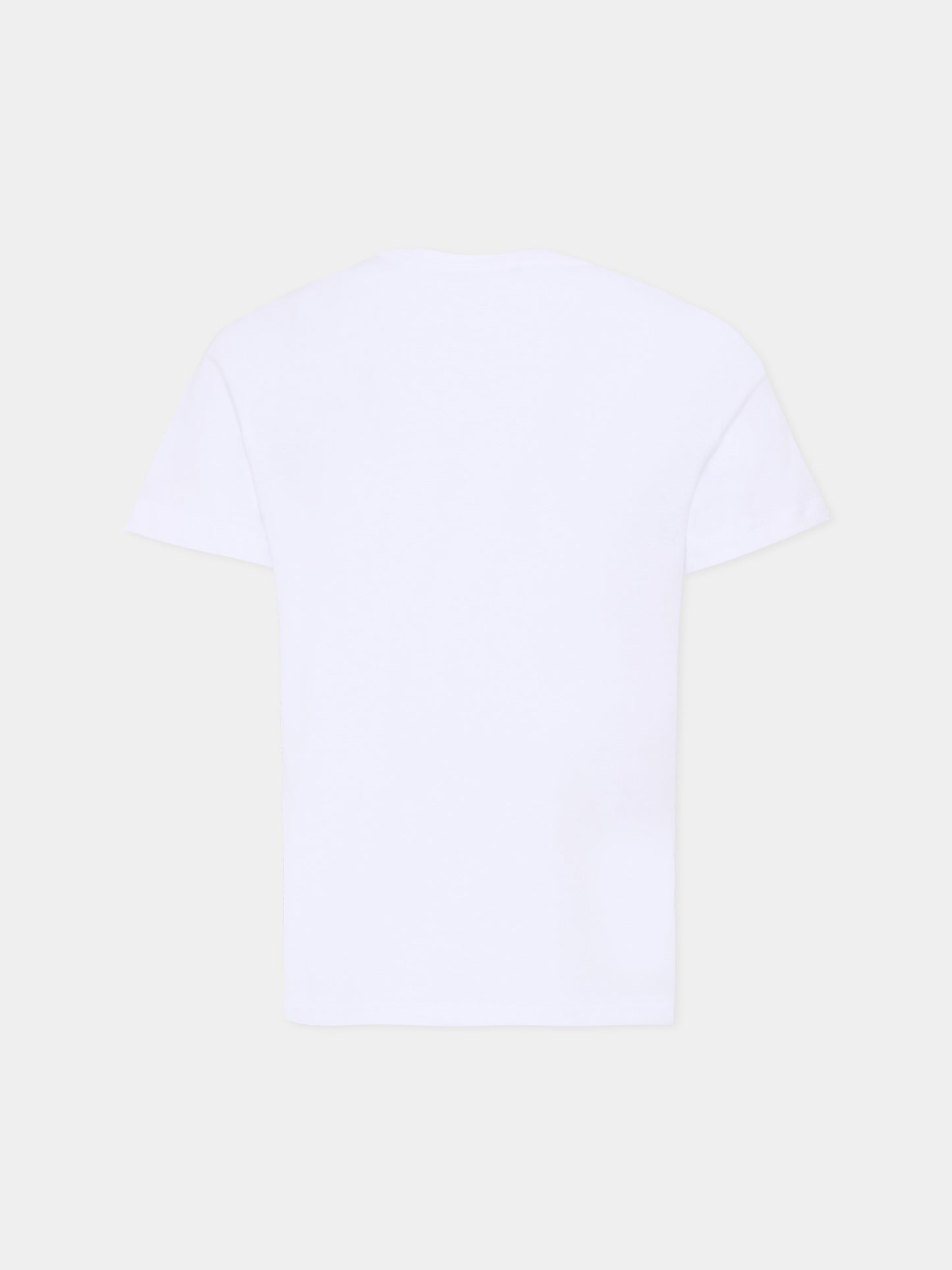 T-shirt bianca per bambini con logo,Dsquared2,DQ3301 D0ACD DQ100