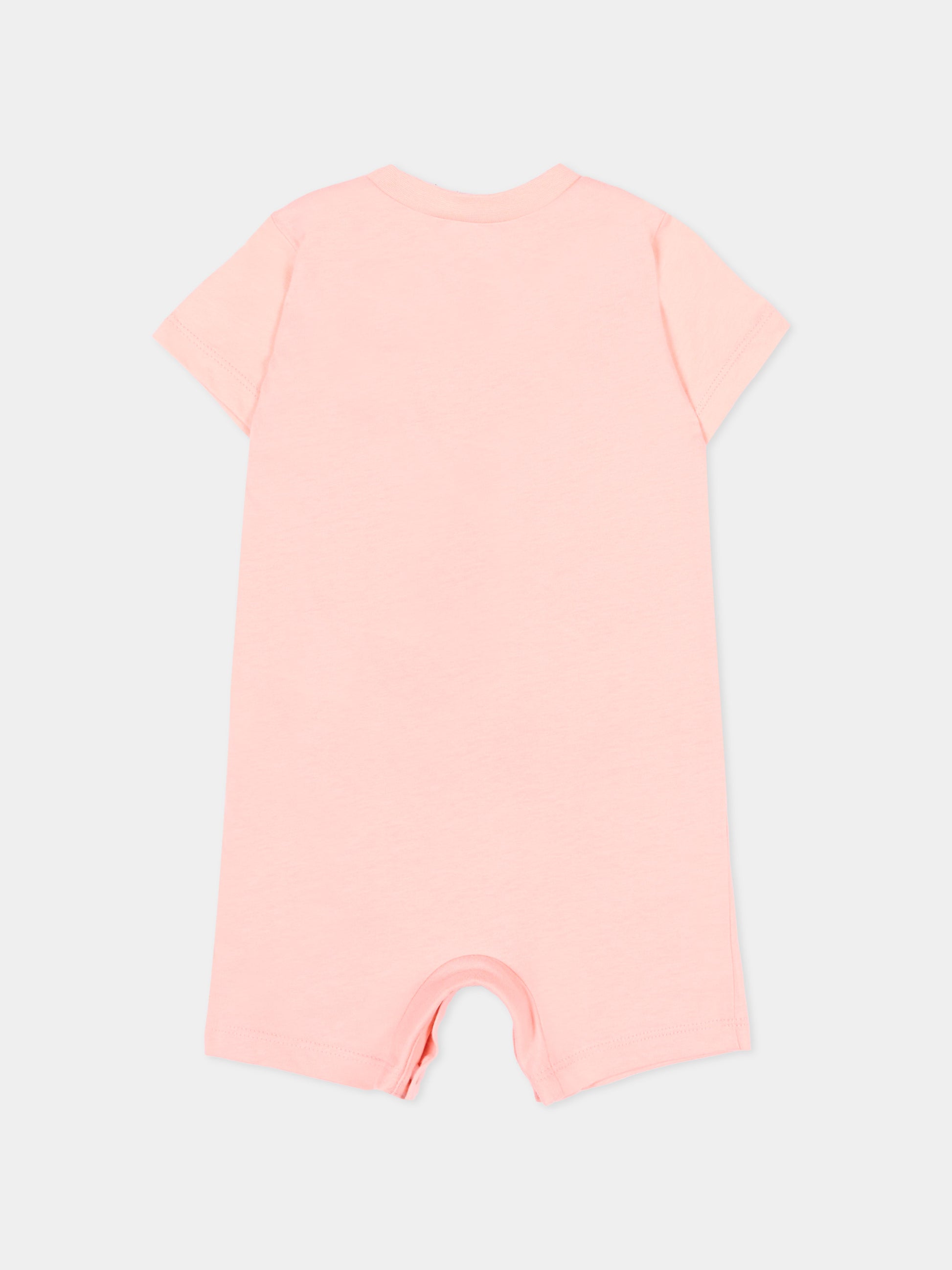 Pagliaccetto rosa per neonata con logo,Nike,66D369 A6P
