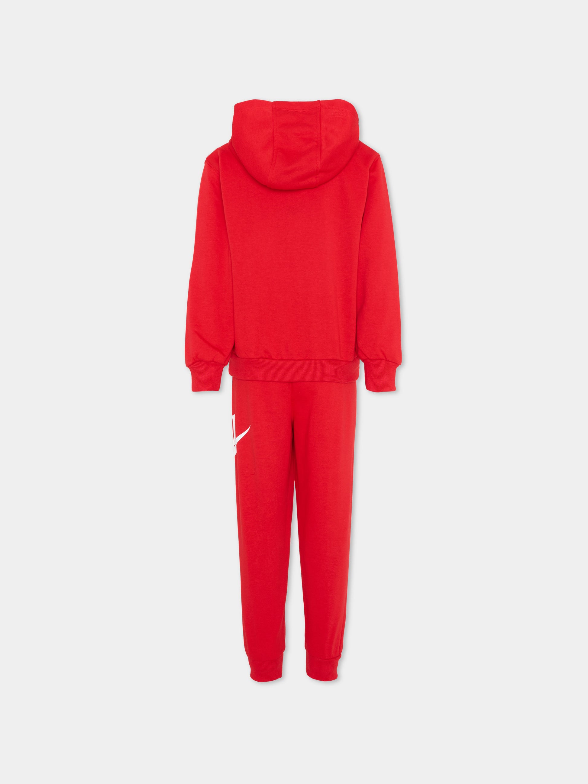 Completo sportivo rosso per bambini con logo,Nike,86L595 U10