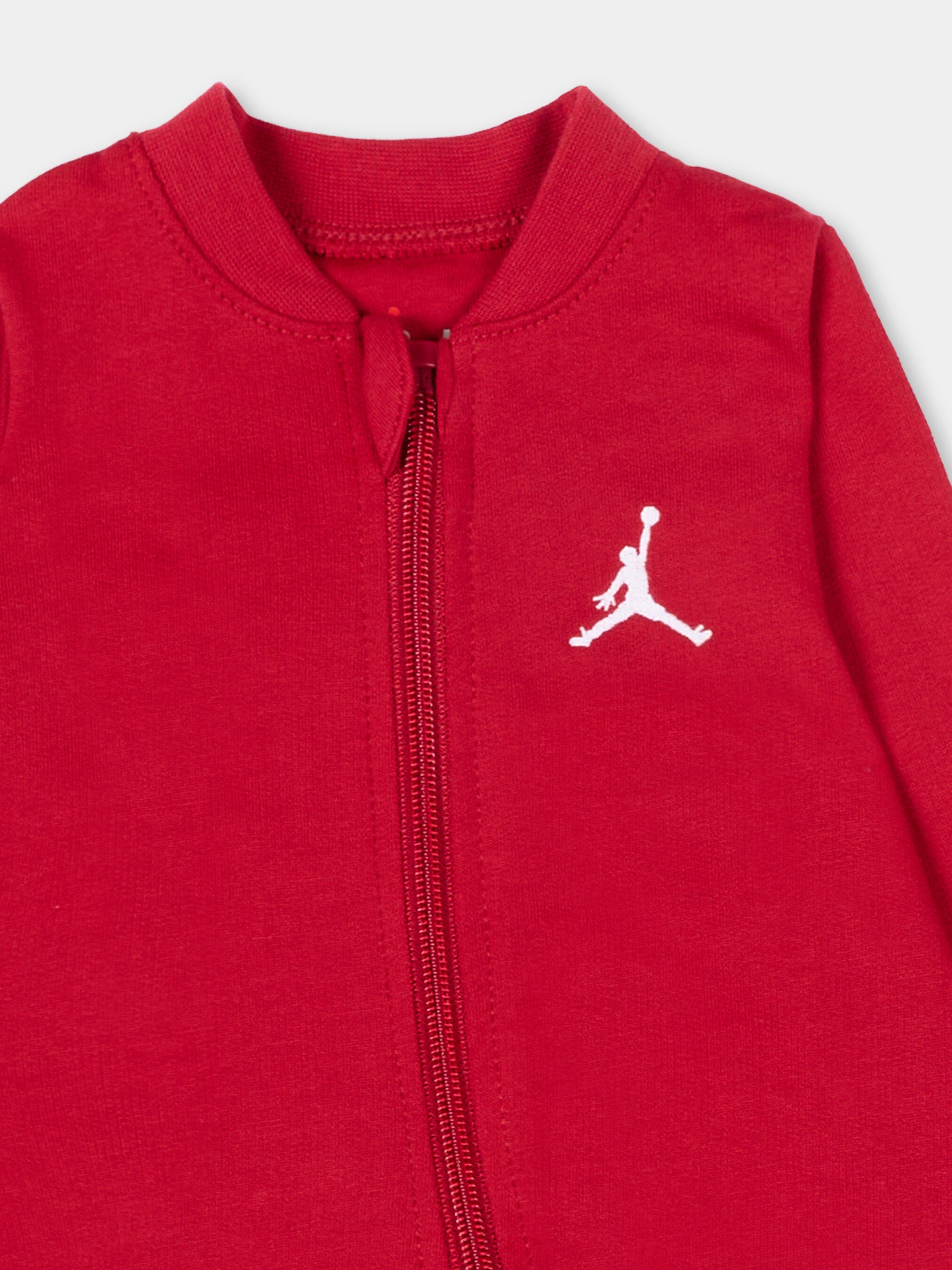 Tutina rossa per neonato con logo,Jordan,55D336 R78