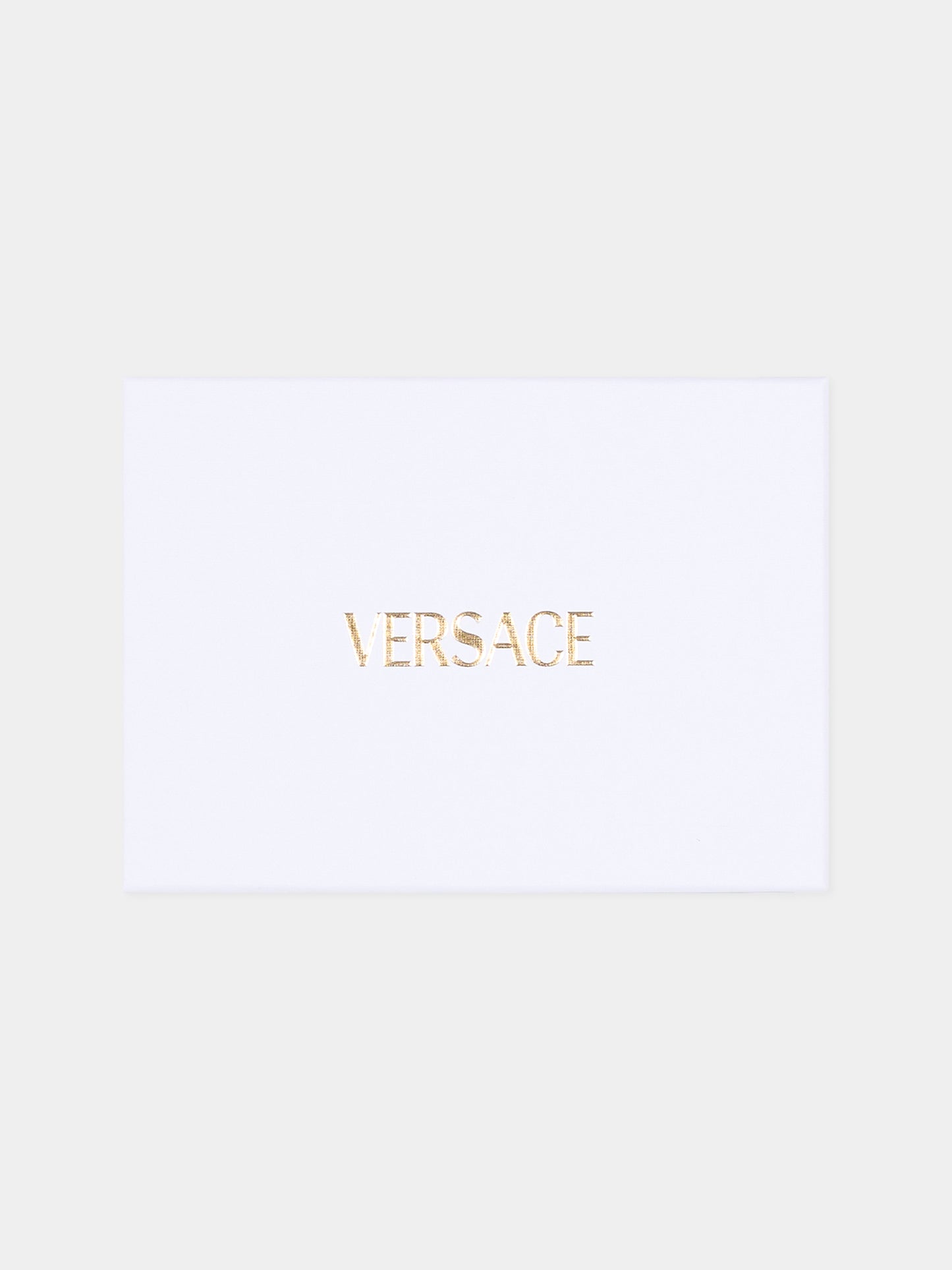 Set calzini beige per neonati con logo,Versace,1022527 1A16593 2KN50