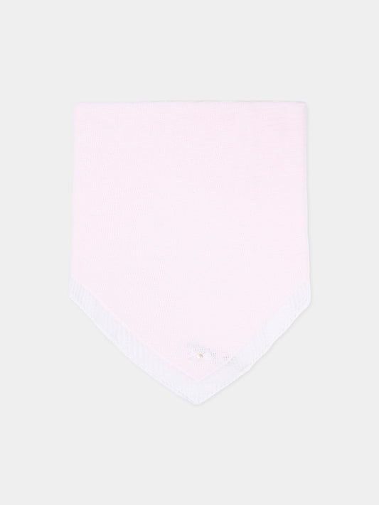 Coperta rosa per neonata con pizzo,Paz Rodríguez,029 123388 3701 H82