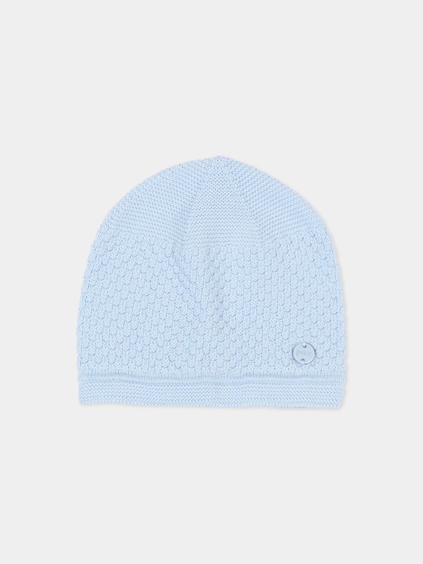Cappellino celeste per neonato tricot,Paz Rodríguez,040 123413 801 H82