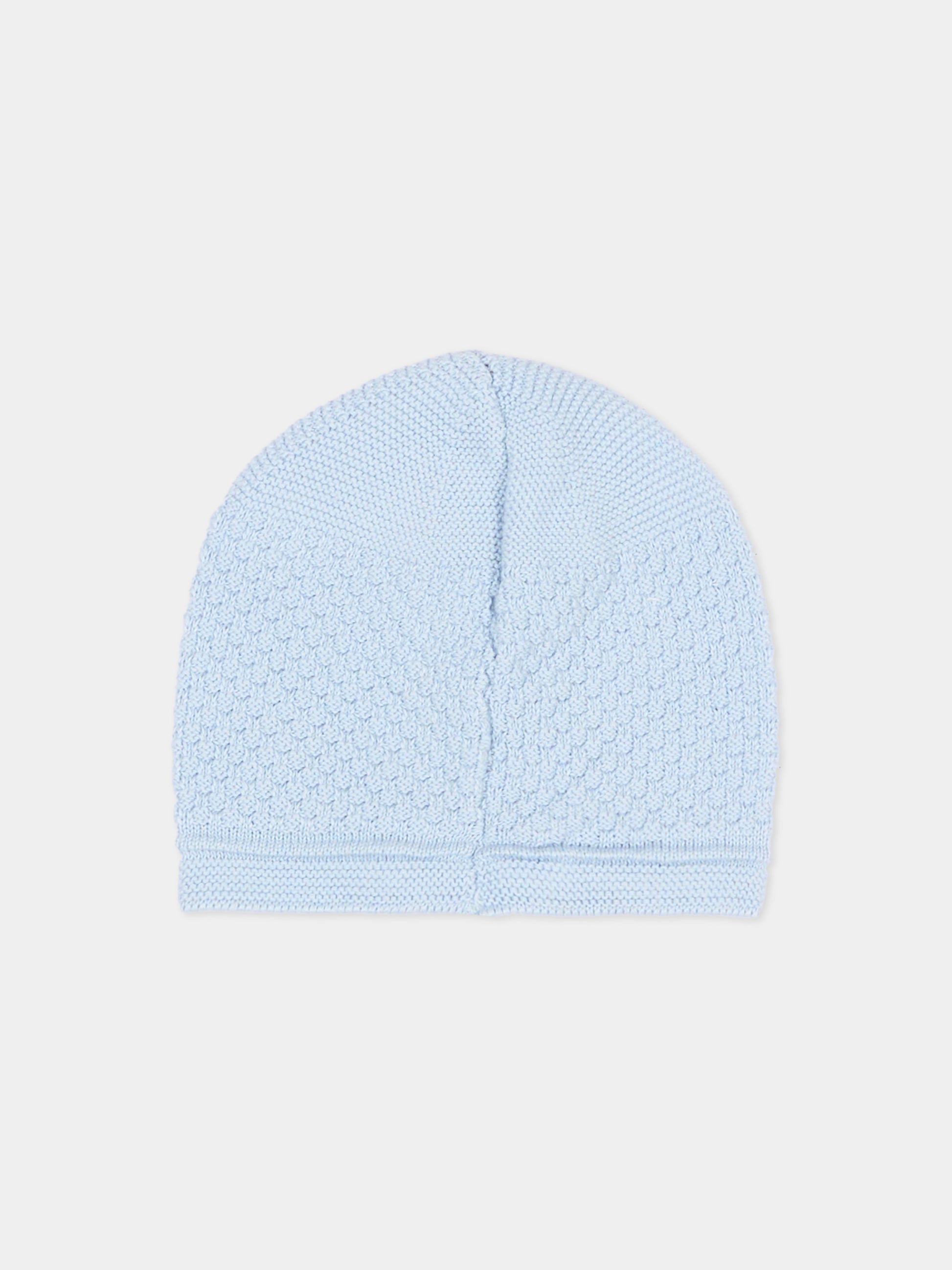 Cappellino celeste per neonato tricot,Paz Rodríguez,040 123413 801 H82